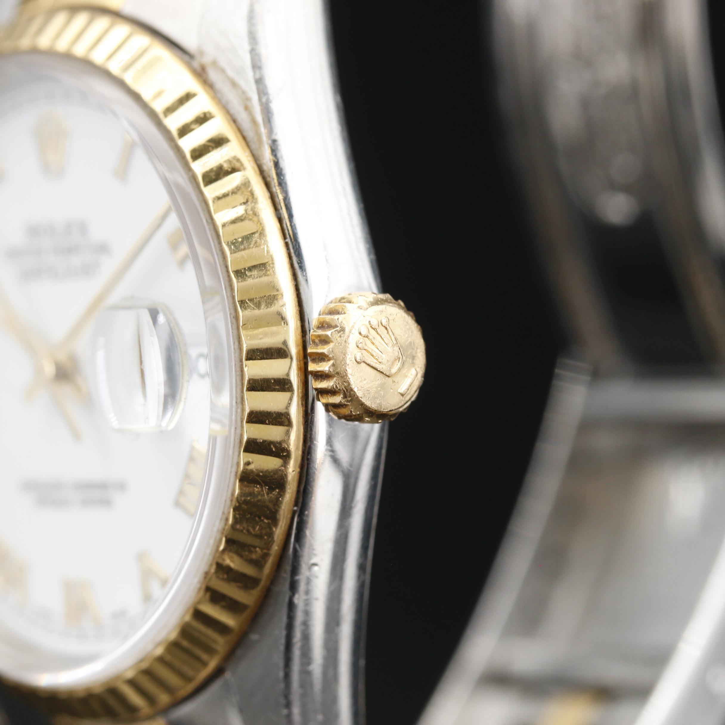 1989-1990 Rolex Datejust 18K Gold and Stainless Steel Automatic Watch