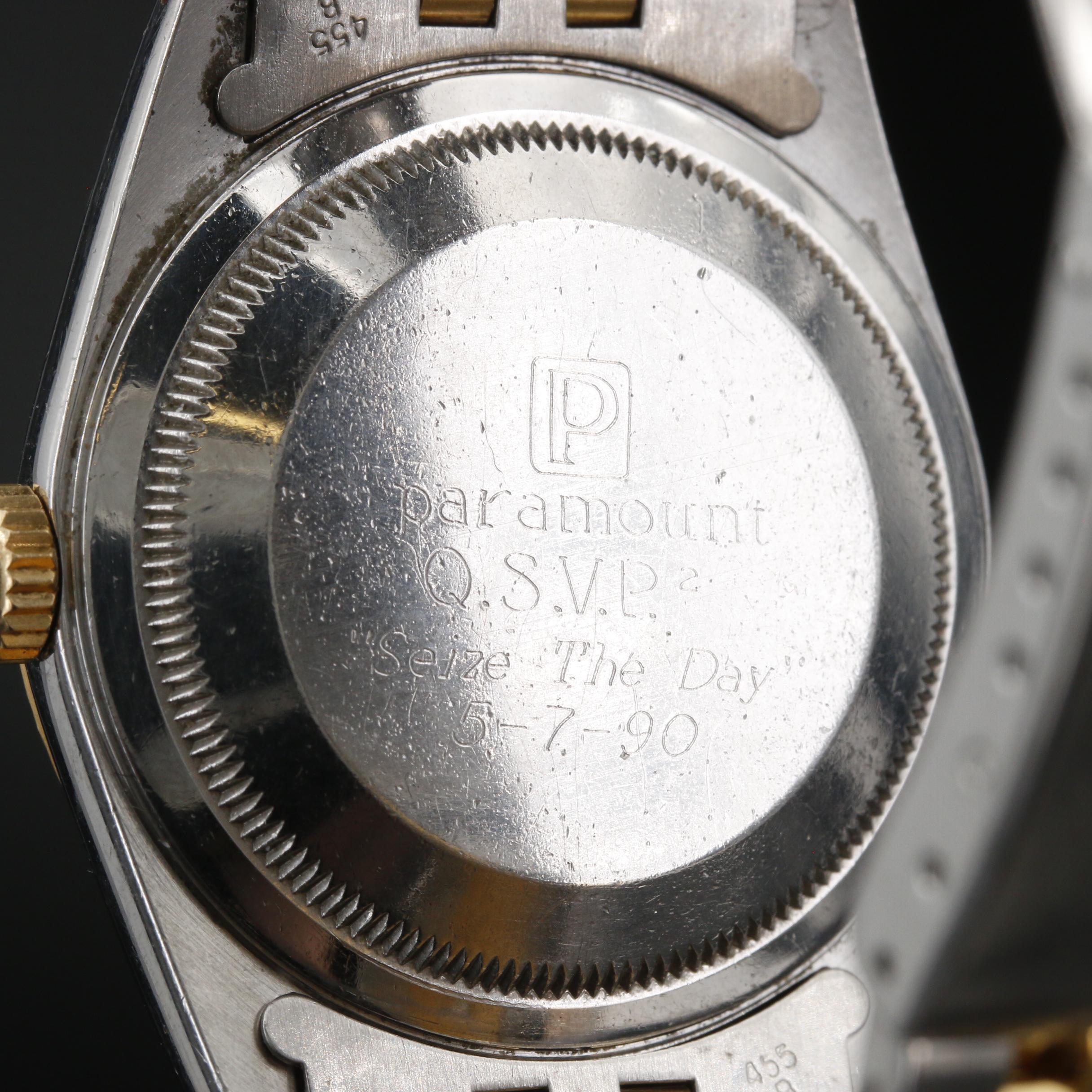 1989-1990 Rolex Datejust 18K Gold and Stainless Steel Automatic Watch