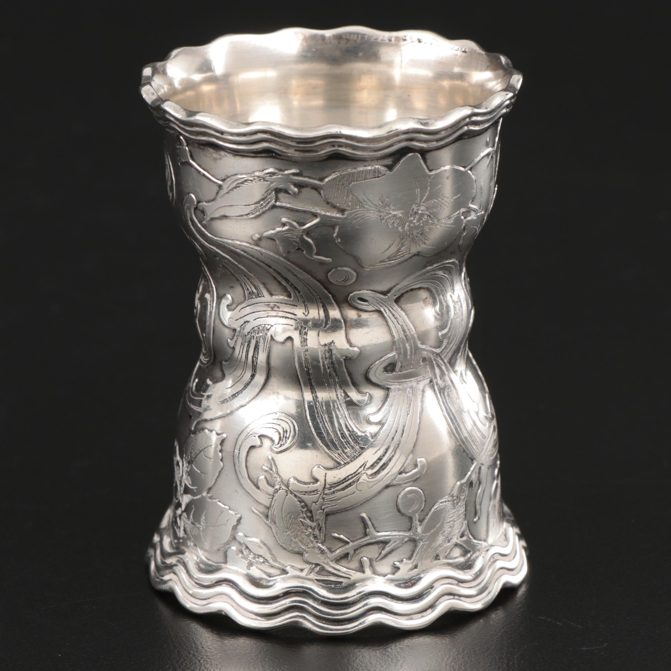 Tiffany & Co. Art Nouveau Sterling Silver Egg Cup, Late 19th/Early 20th Century
