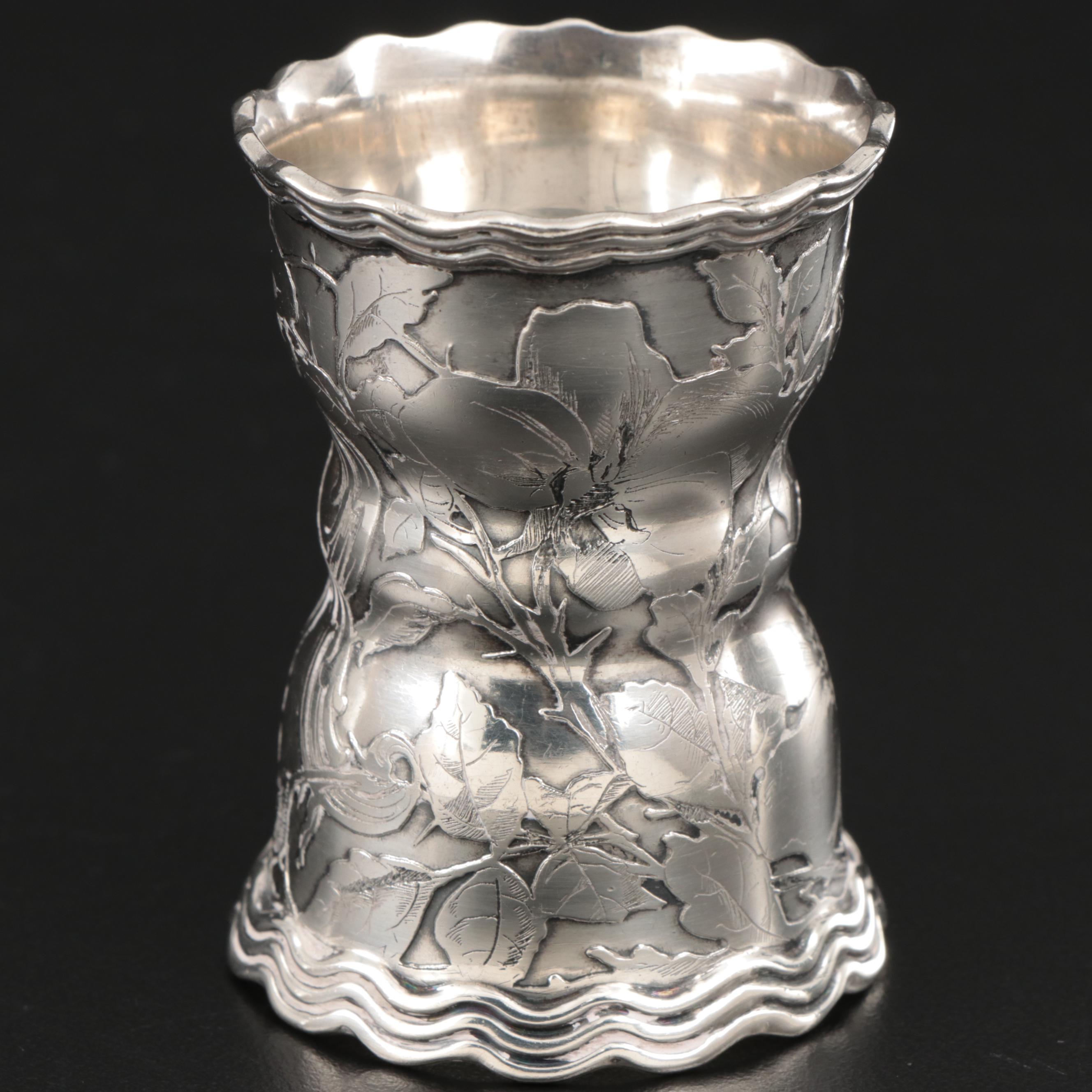 Tiffany & Co. Art Nouveau Sterling Silver Egg Cup, Late 19th/Early 20th Century