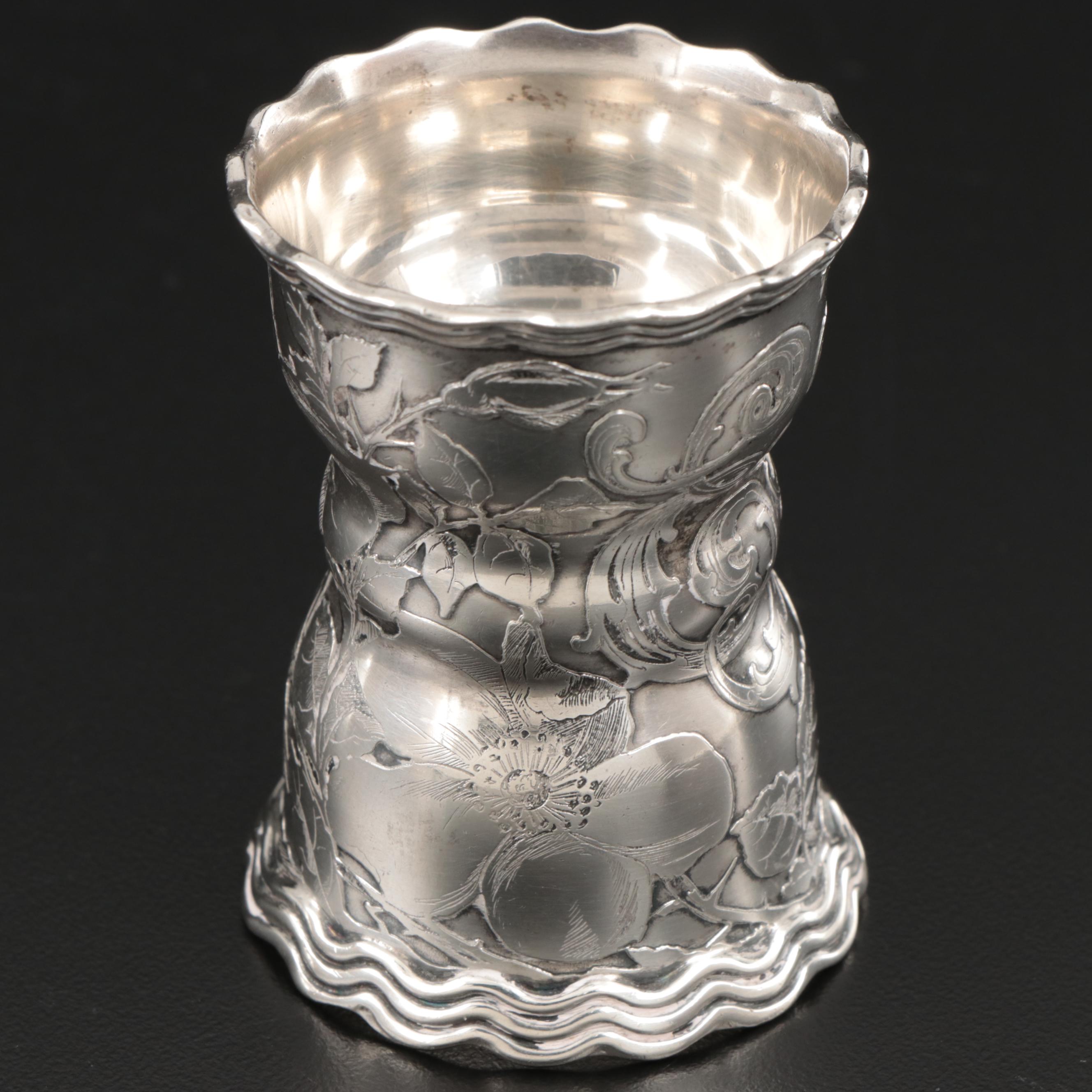Tiffany & Co. Art Nouveau Sterling Silver Egg Cup, Late 19th/Early 20th Century