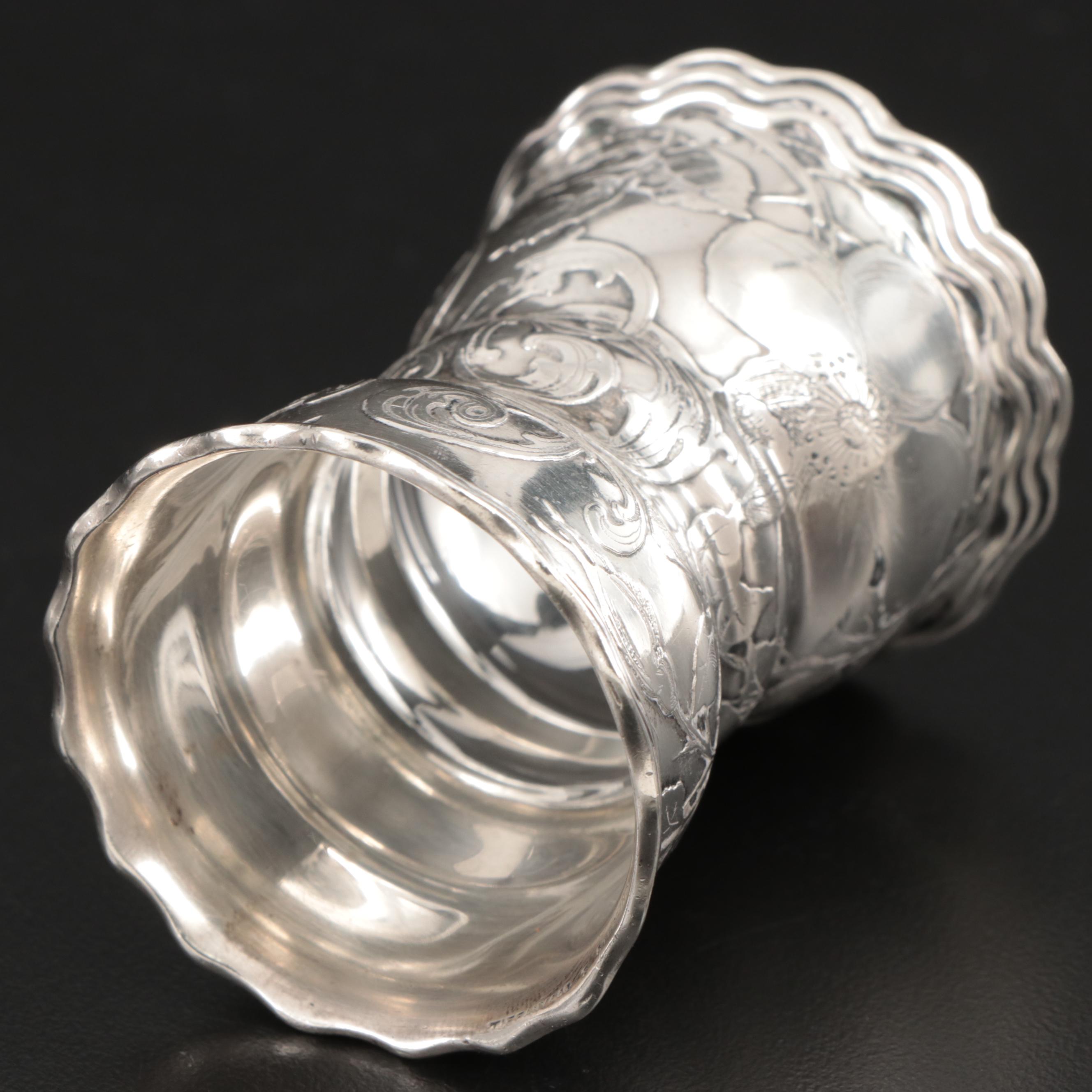 Tiffany & Co. Art Nouveau Sterling Silver Egg Cup, Late 19th/Early 20th Century