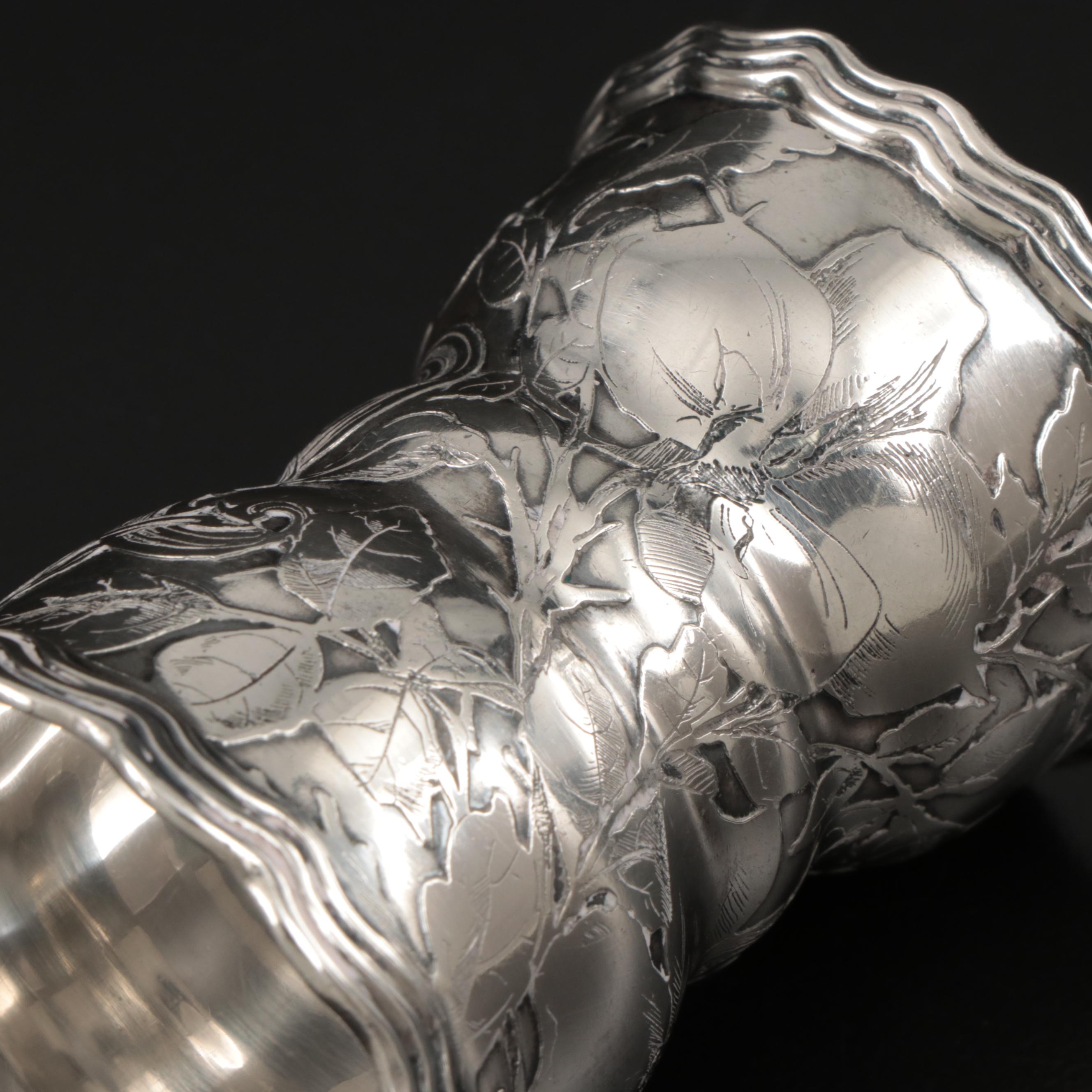 Tiffany & Co. Art Nouveau Sterling Silver Egg Cup, Late 19th/Early 20th Century