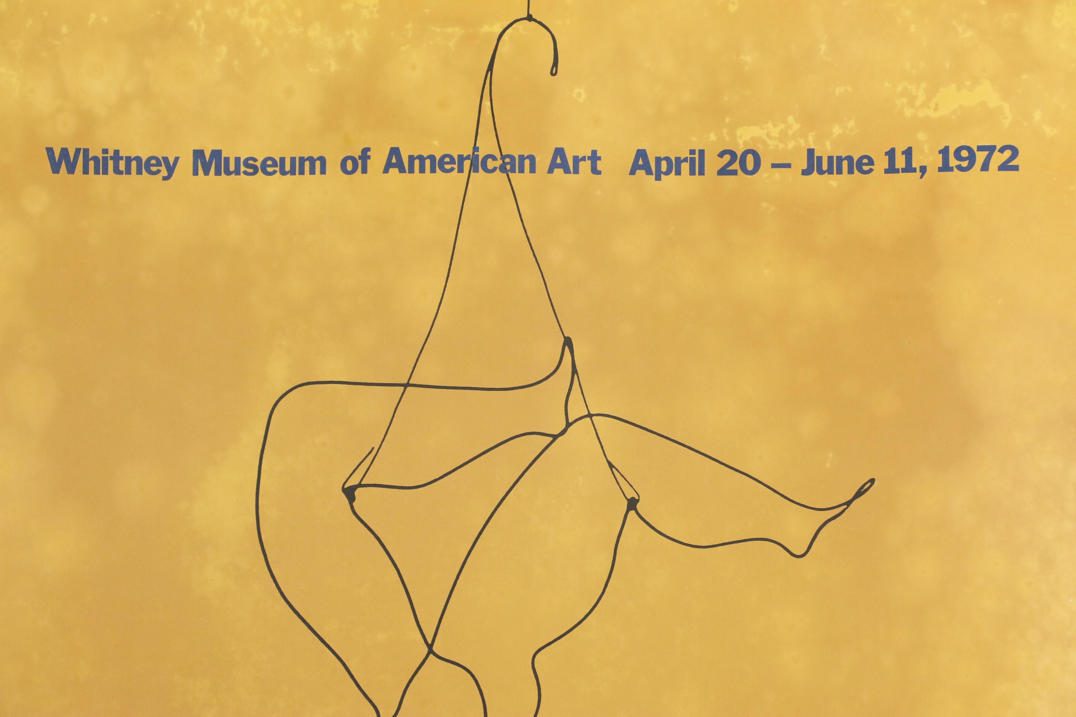 Alexander Calder Whitney Museum Exhibition Poster "Calder's Circus", 1972