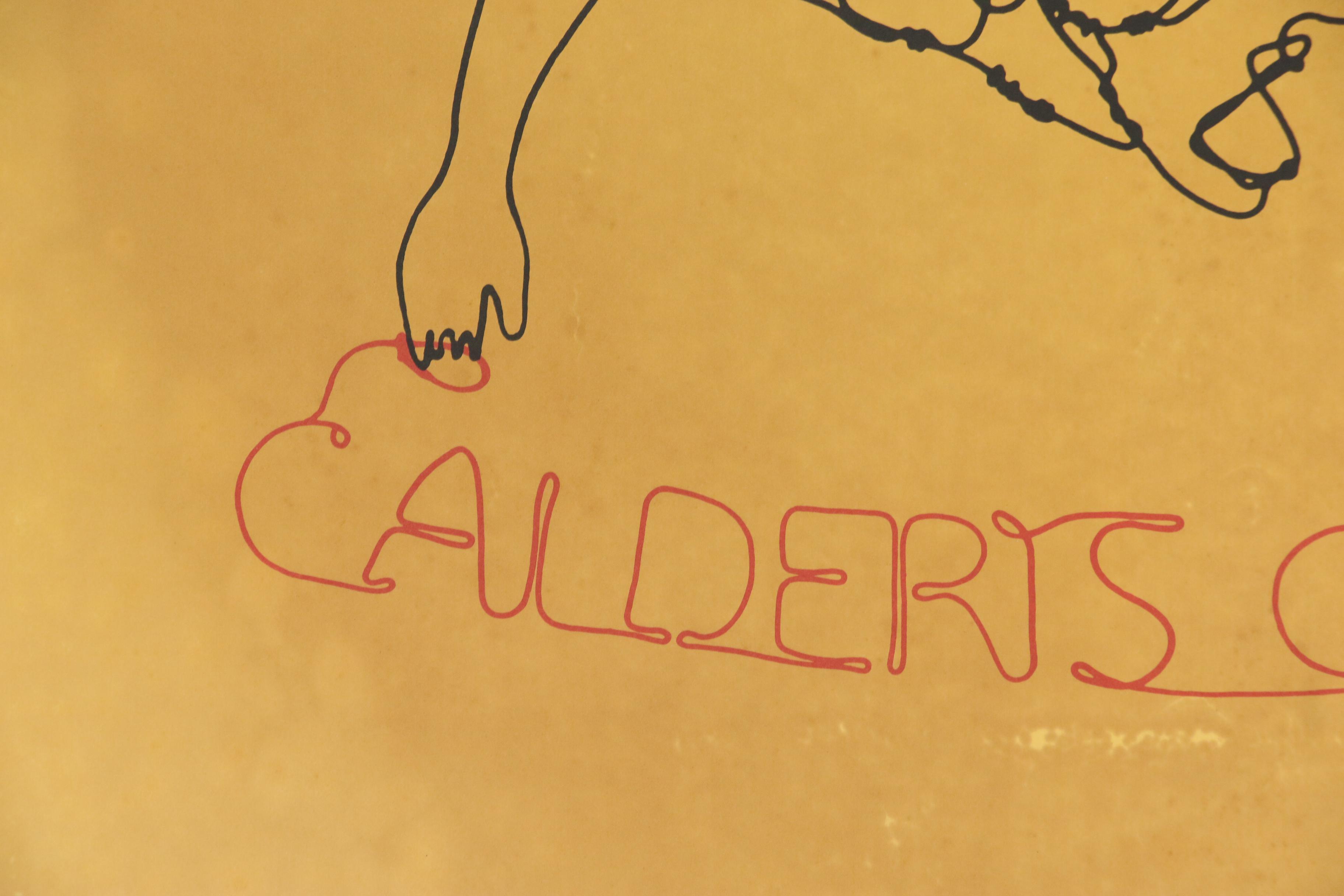 Alexander Calder Whitney Museum Exhibition Poster "Calder's Circus", 1972