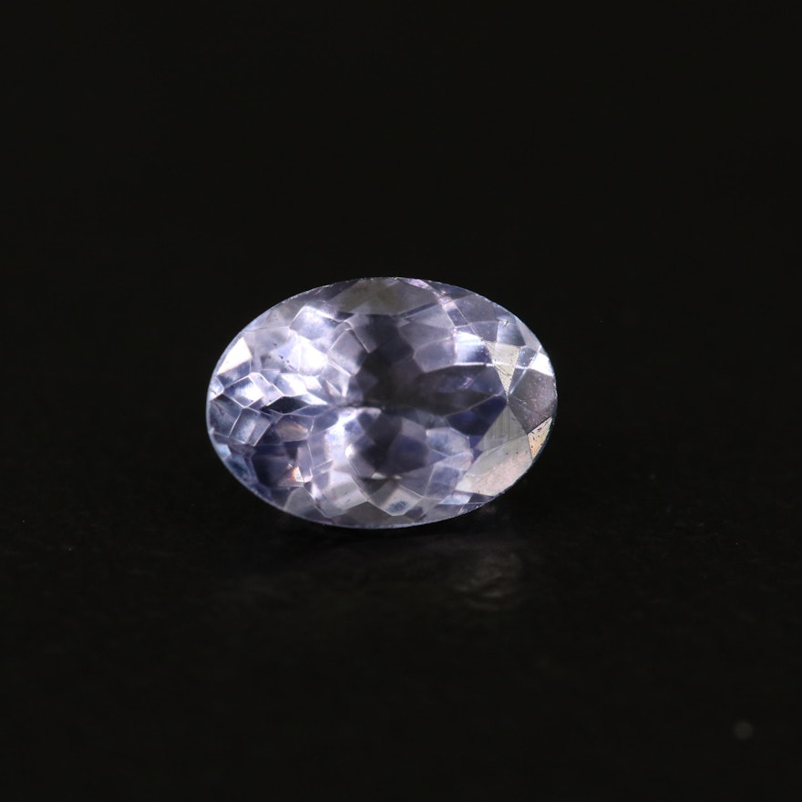 Loose 0.64 CT Oval Faceted Tanzanite