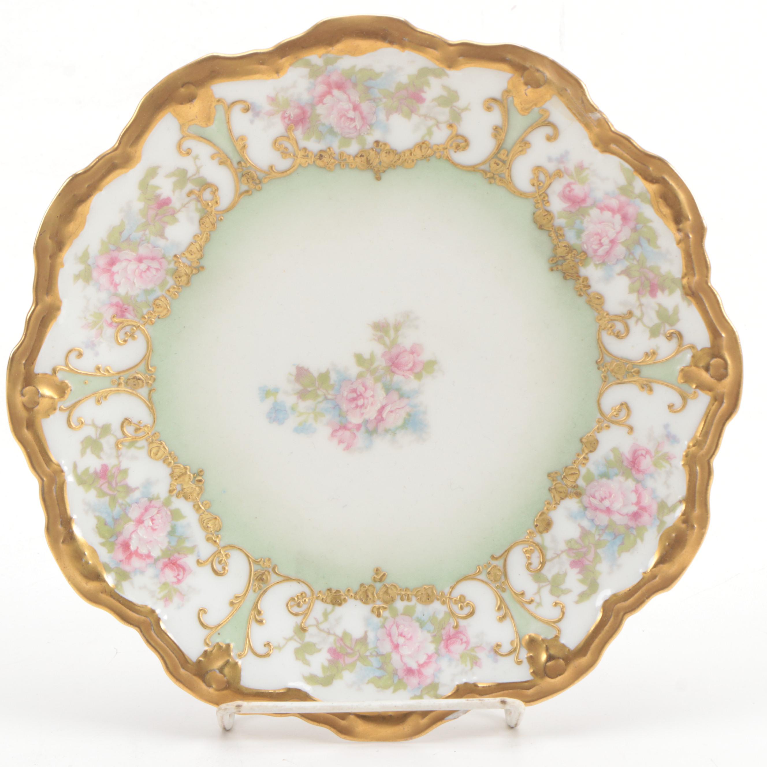 Charles Field Haviland Porcelain Chocolate Pot with Other Porcelain Tableware