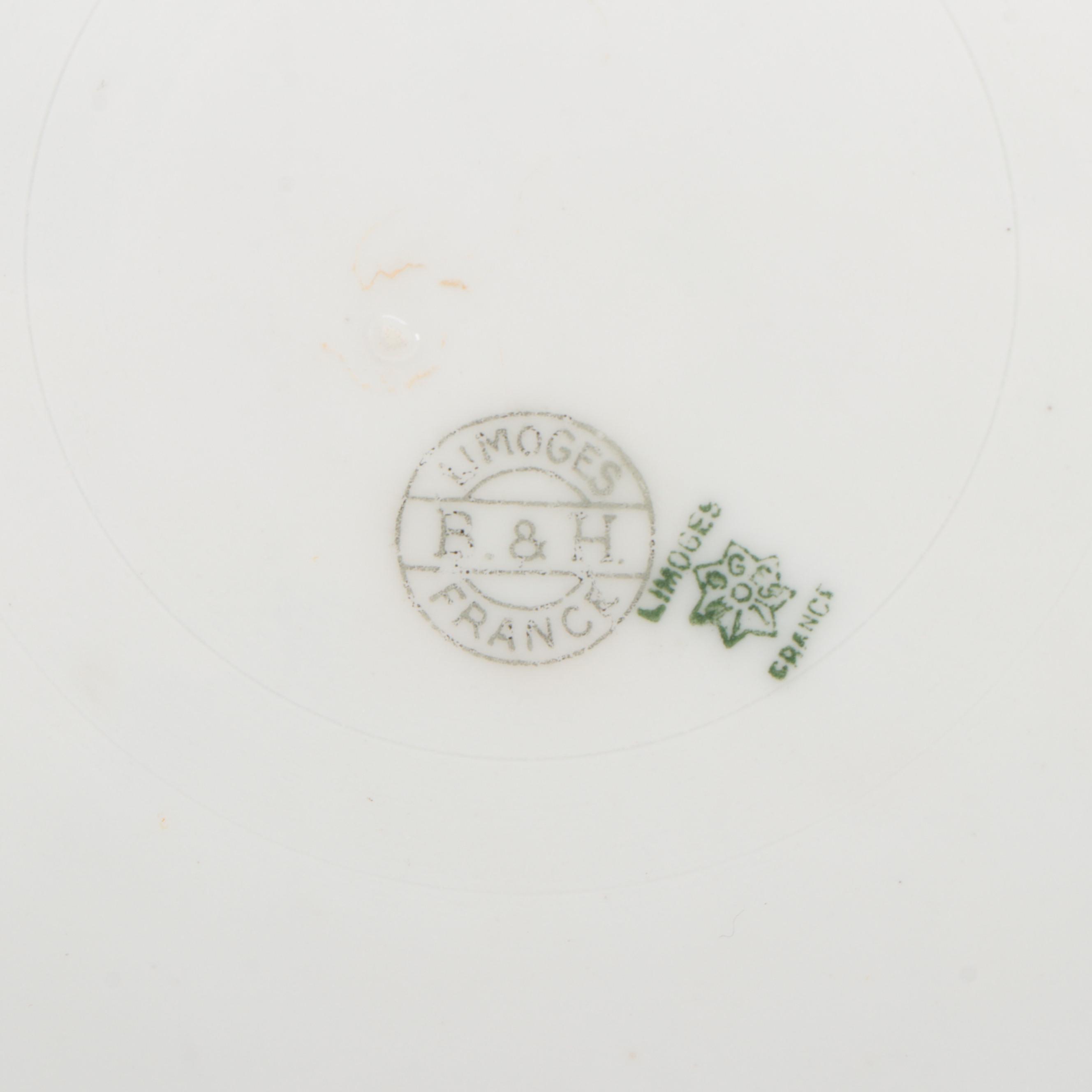 Charles Field Haviland Porcelain Chocolate Pot with Other Porcelain Tableware