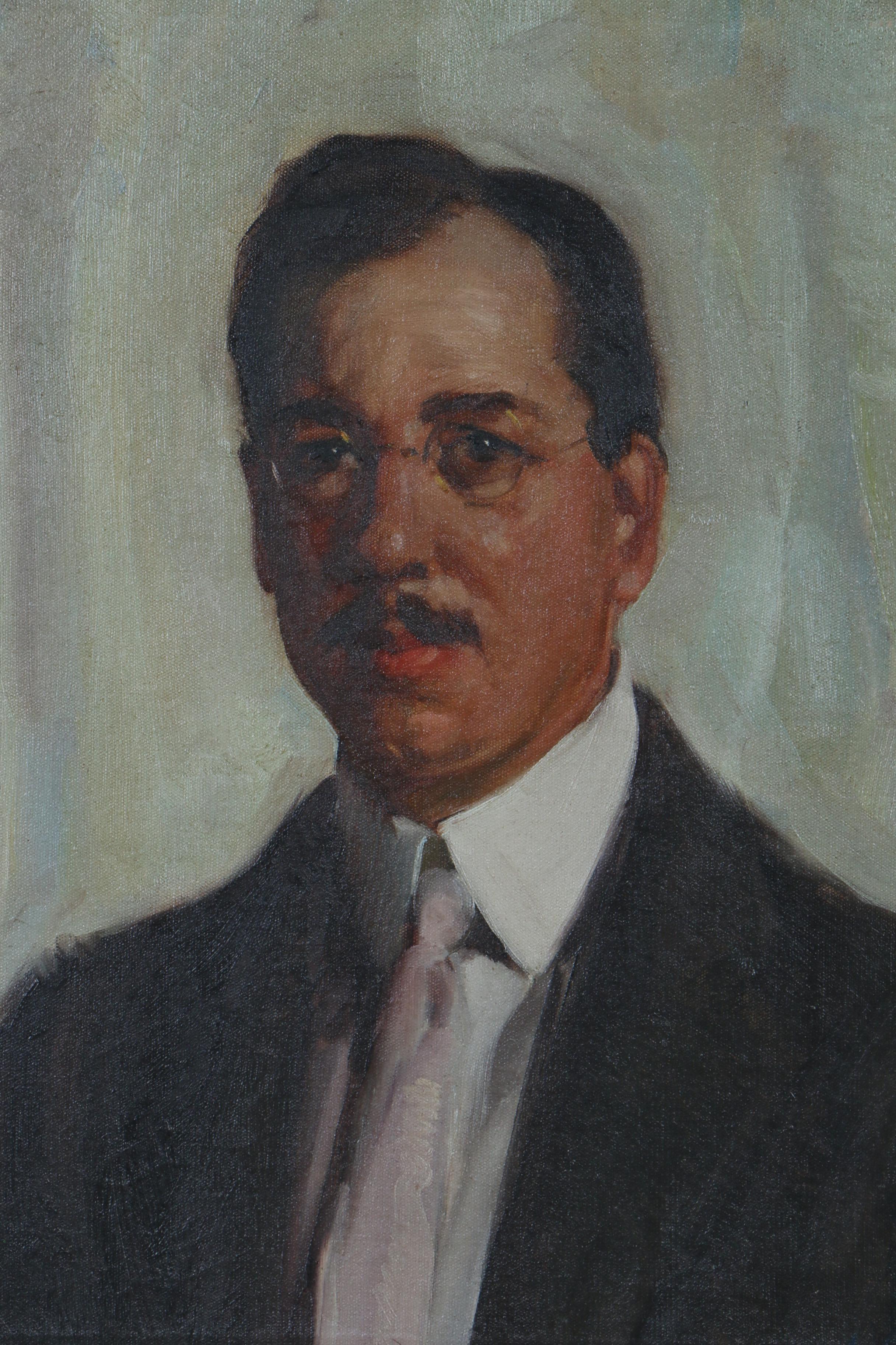 John Ellsworth Weis Portrait Oil Painting, Early to Mid 20th Century