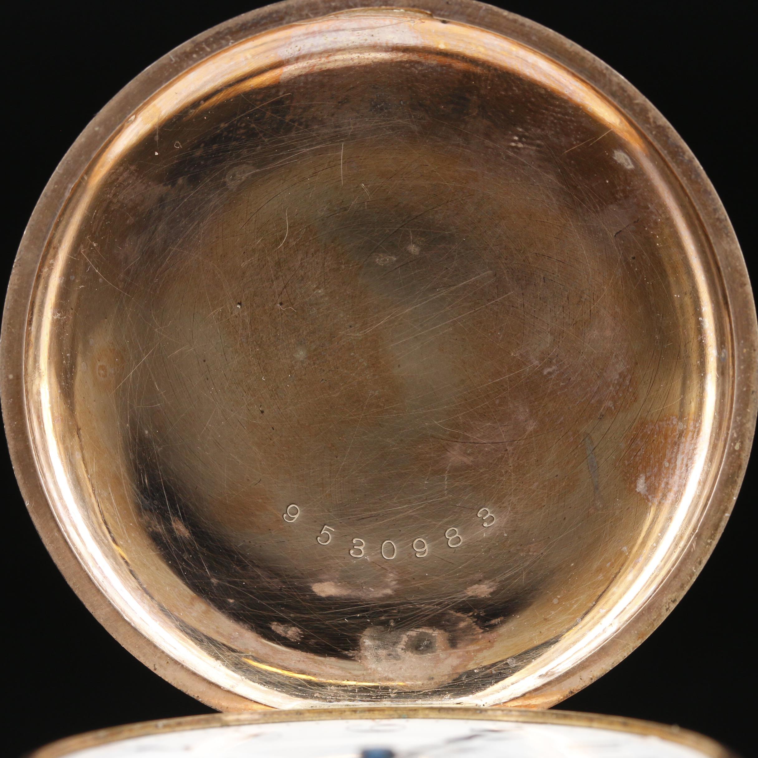 1914 Elgin Gold Filled Hunting Case Pocket Watch