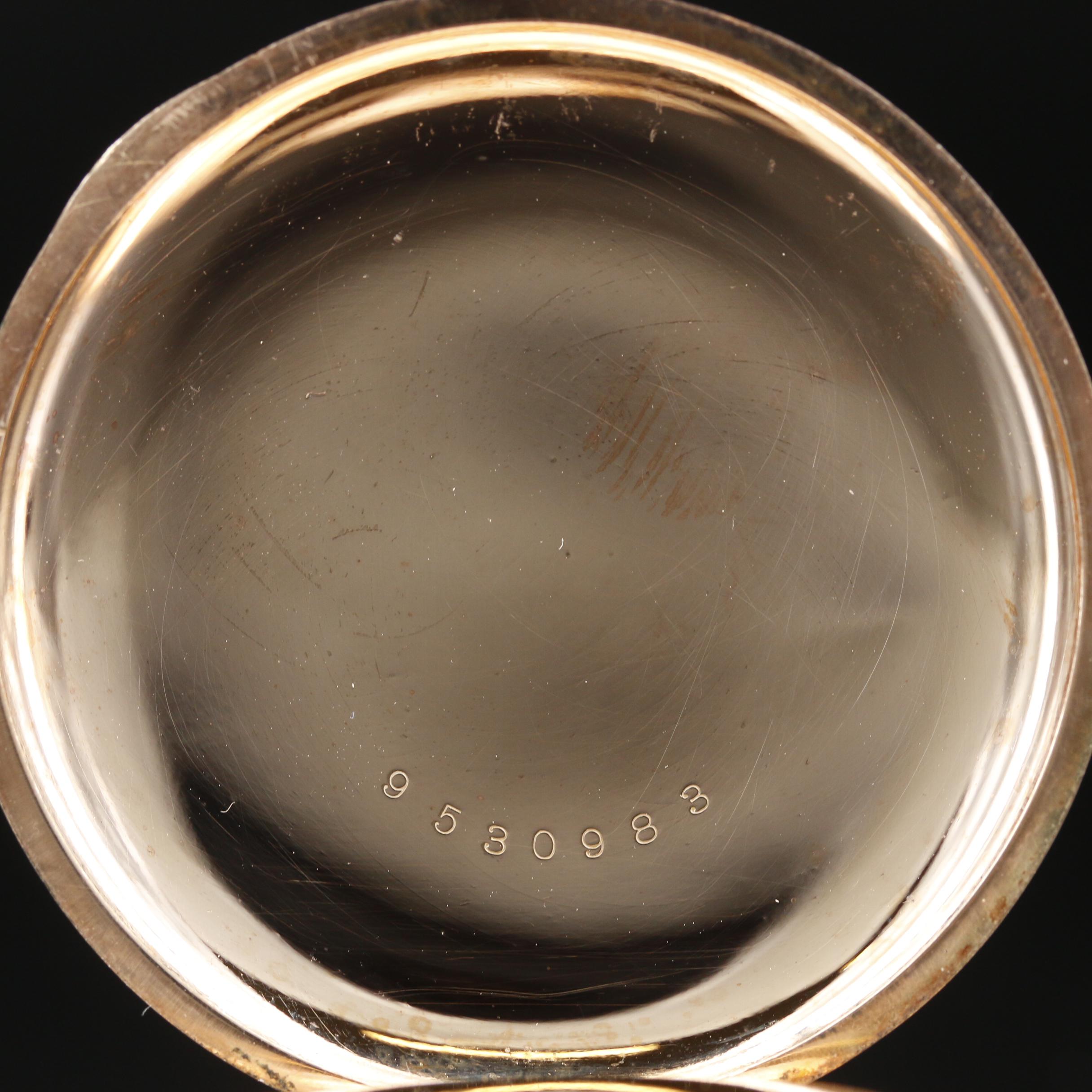 1914 Elgin Gold Filled Hunting Case Pocket Watch