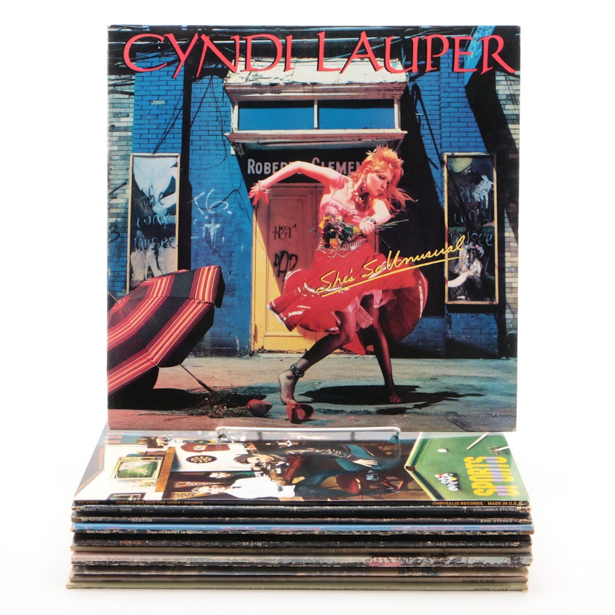 Cyndi Lauper, Toto, Dire Straits, Styx, and Other Vinyl Records