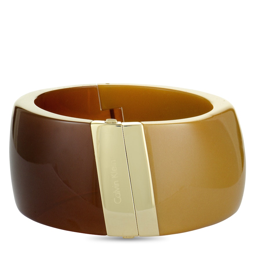 Calvin Klein Vision Yellow and Brown Gold-Plated Stainless Steel Bracelet