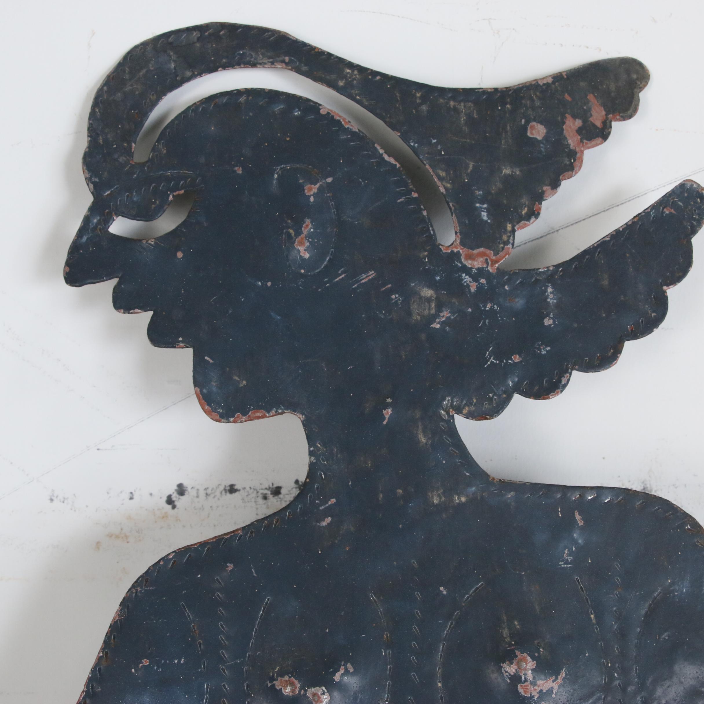 Seresier Louis-Juste Haitian Metal Art Sculpture of Abstract Figure