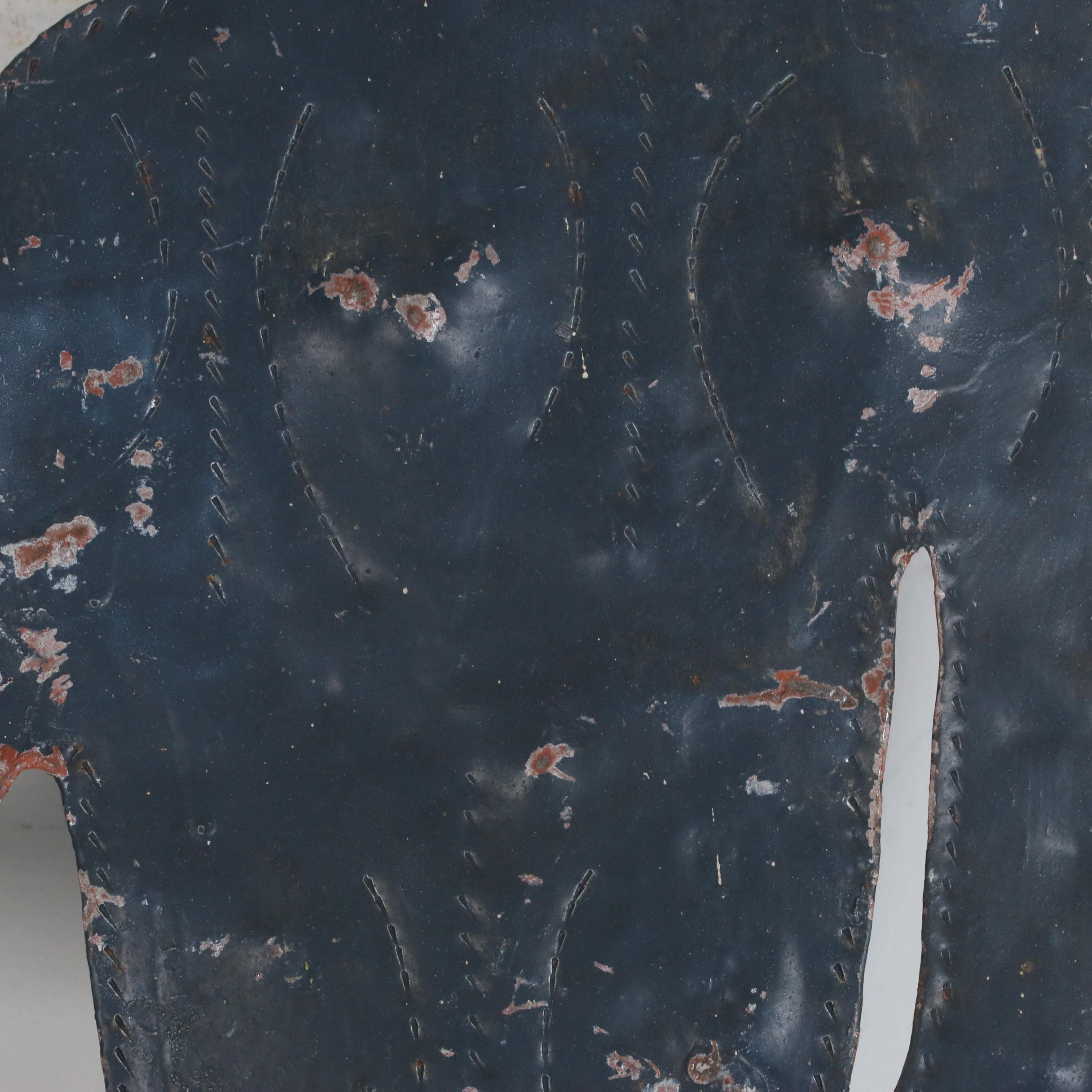 Seresier Louis-Juste Haitian Metal Art Sculpture of Abstract Figure