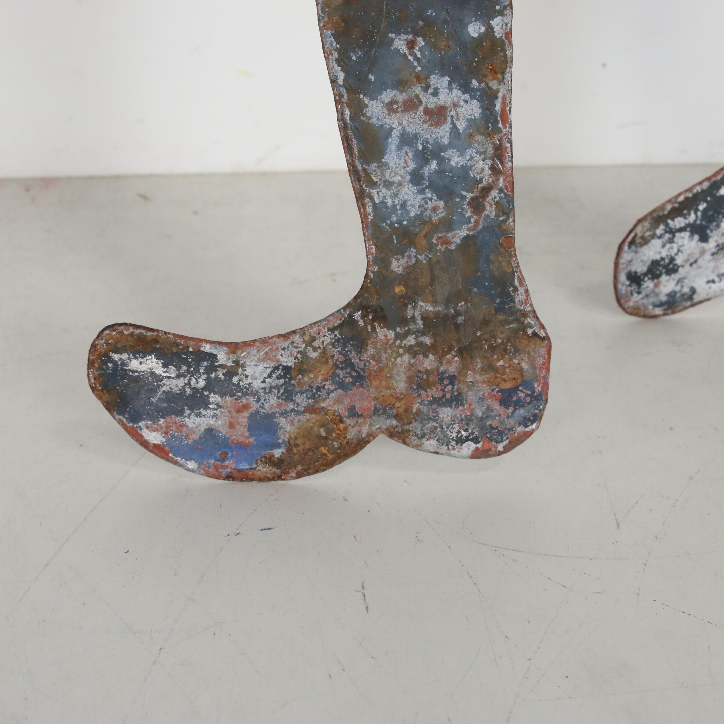 Seresier Louis-Juste Haitian Metal Art Sculpture of Abstract Figure