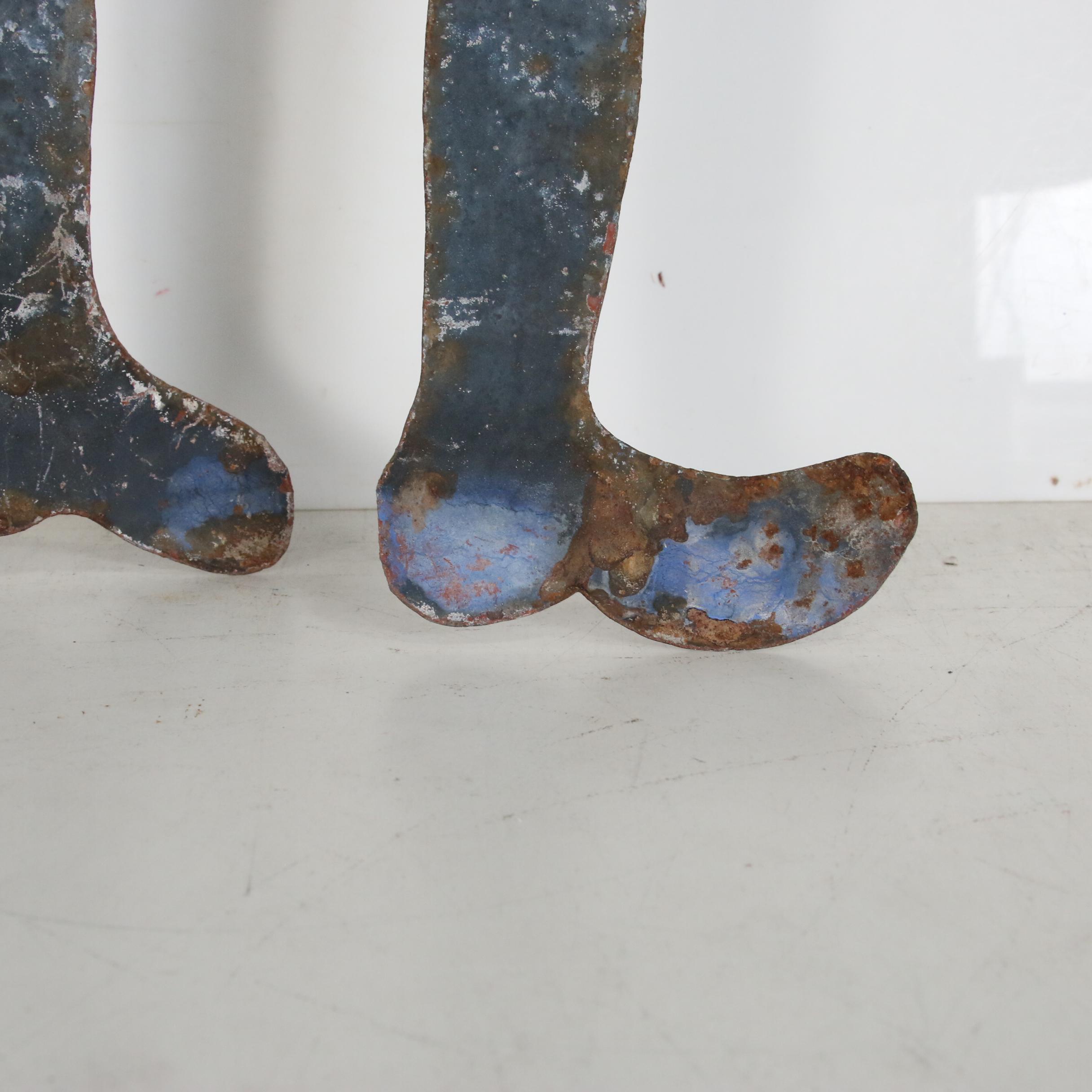 Seresier Louis-Juste Haitian Metal Art Sculpture of Abstract Figure