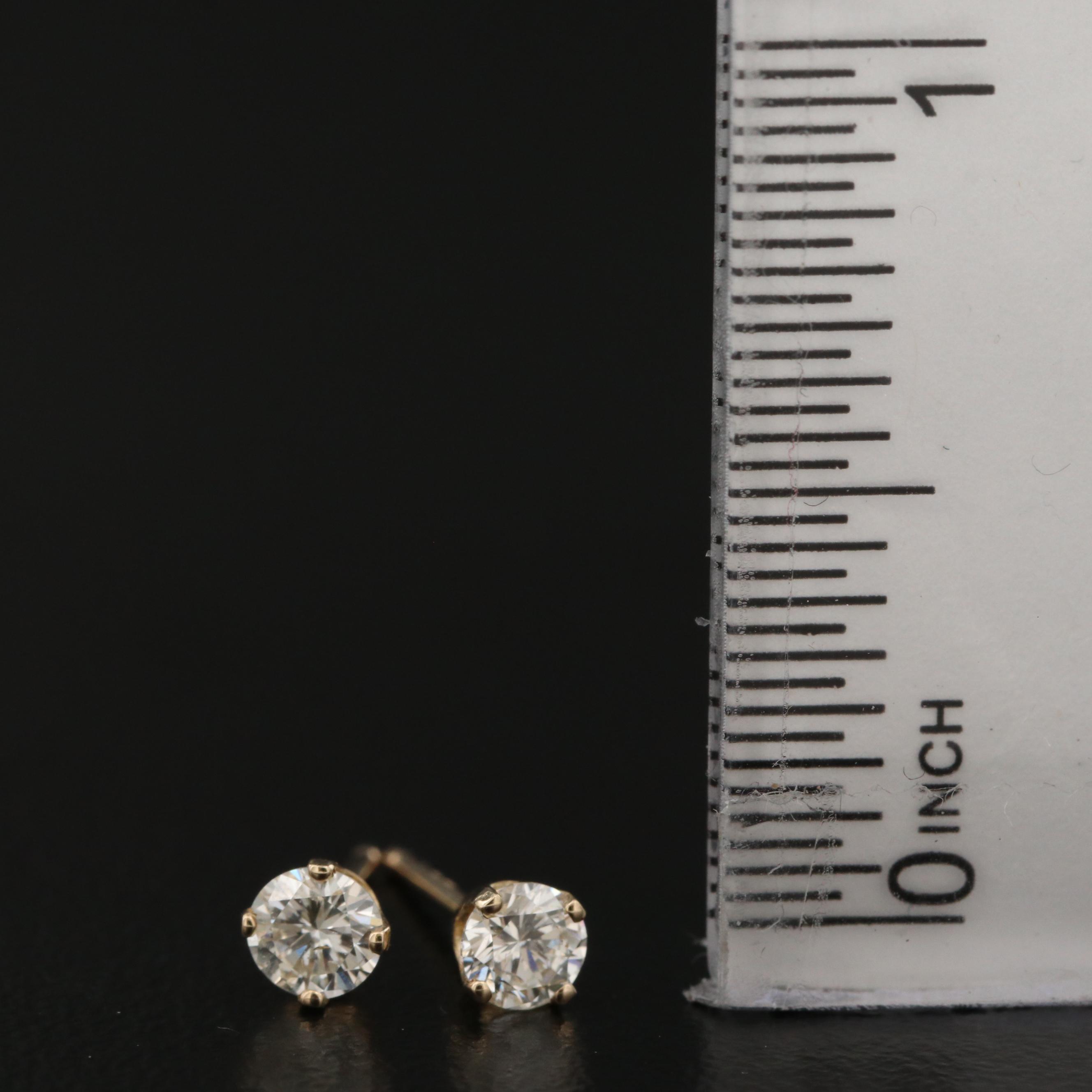14K 0.37 CTW Diamond Stud Earrings