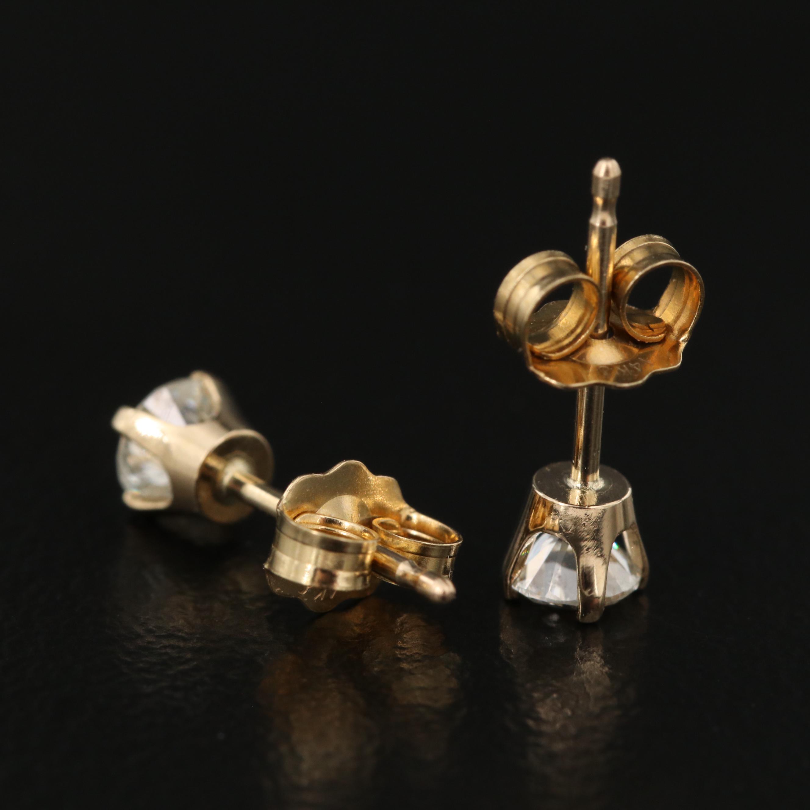 14K 0.37 CTW Diamond Stud Earrings