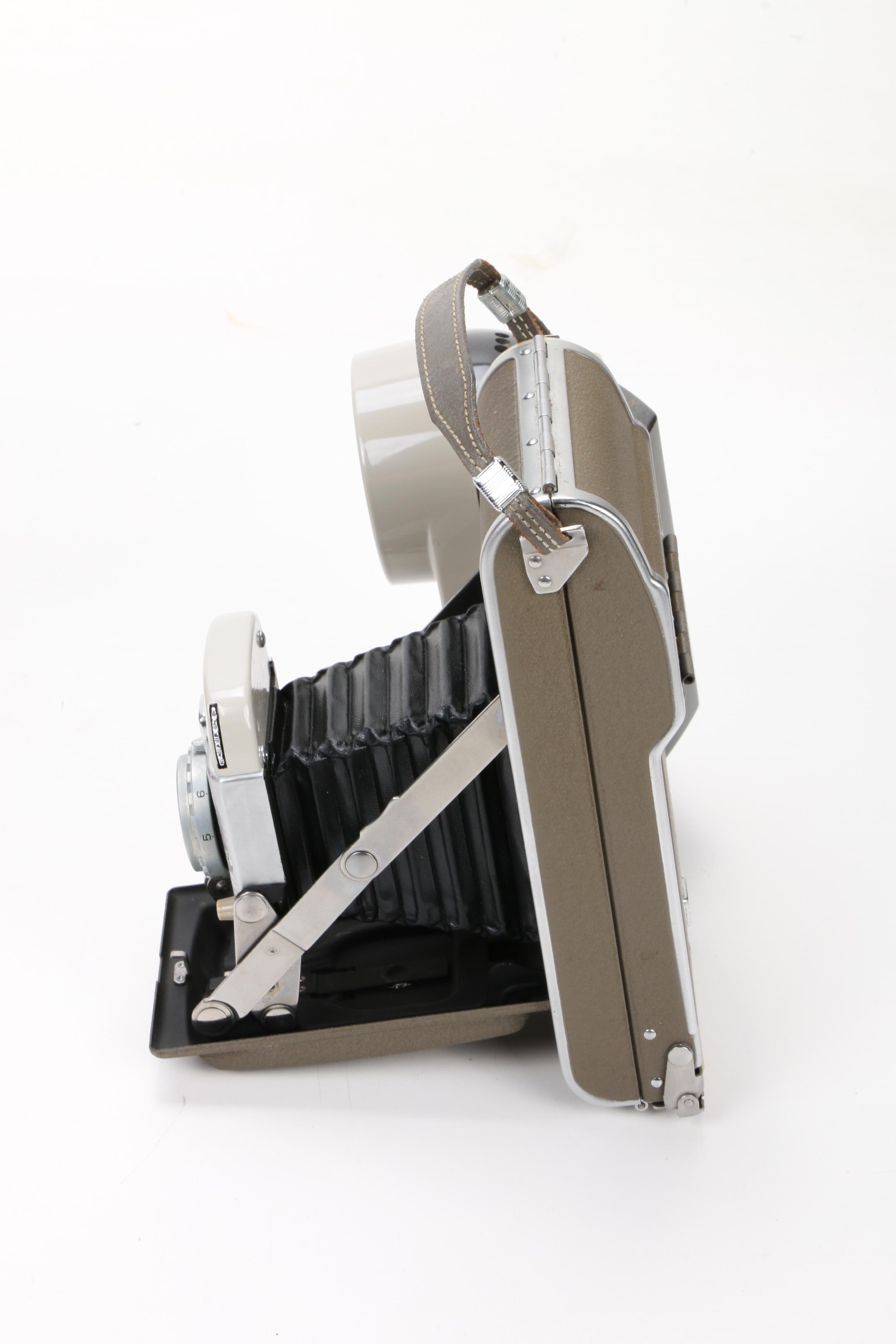 Polaroid Land Camera 80B with Accessories in Leather Carrying Case, 1960s