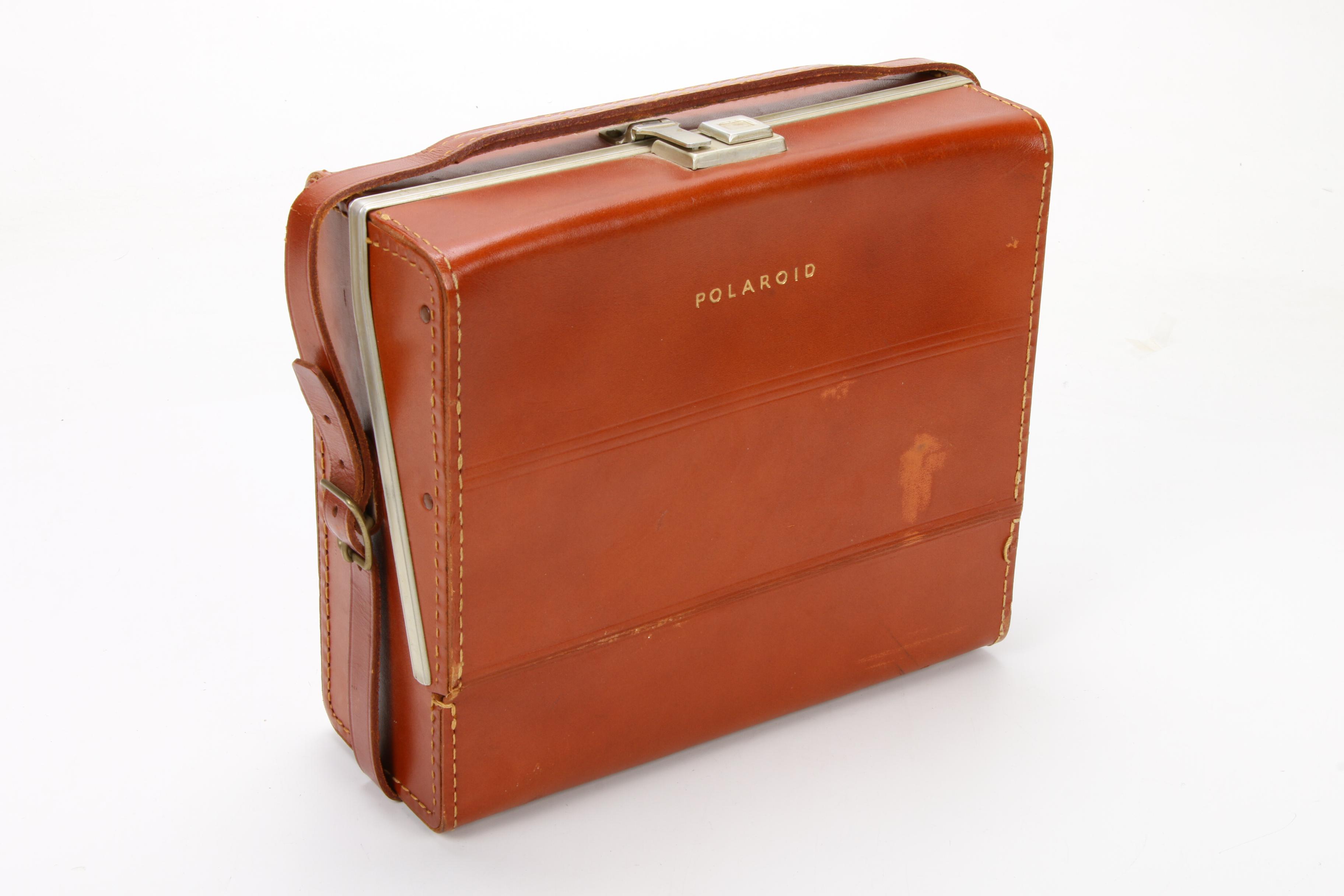 Polaroid Land Camera 80B with Accessories in Leather Carrying Case, 1960s