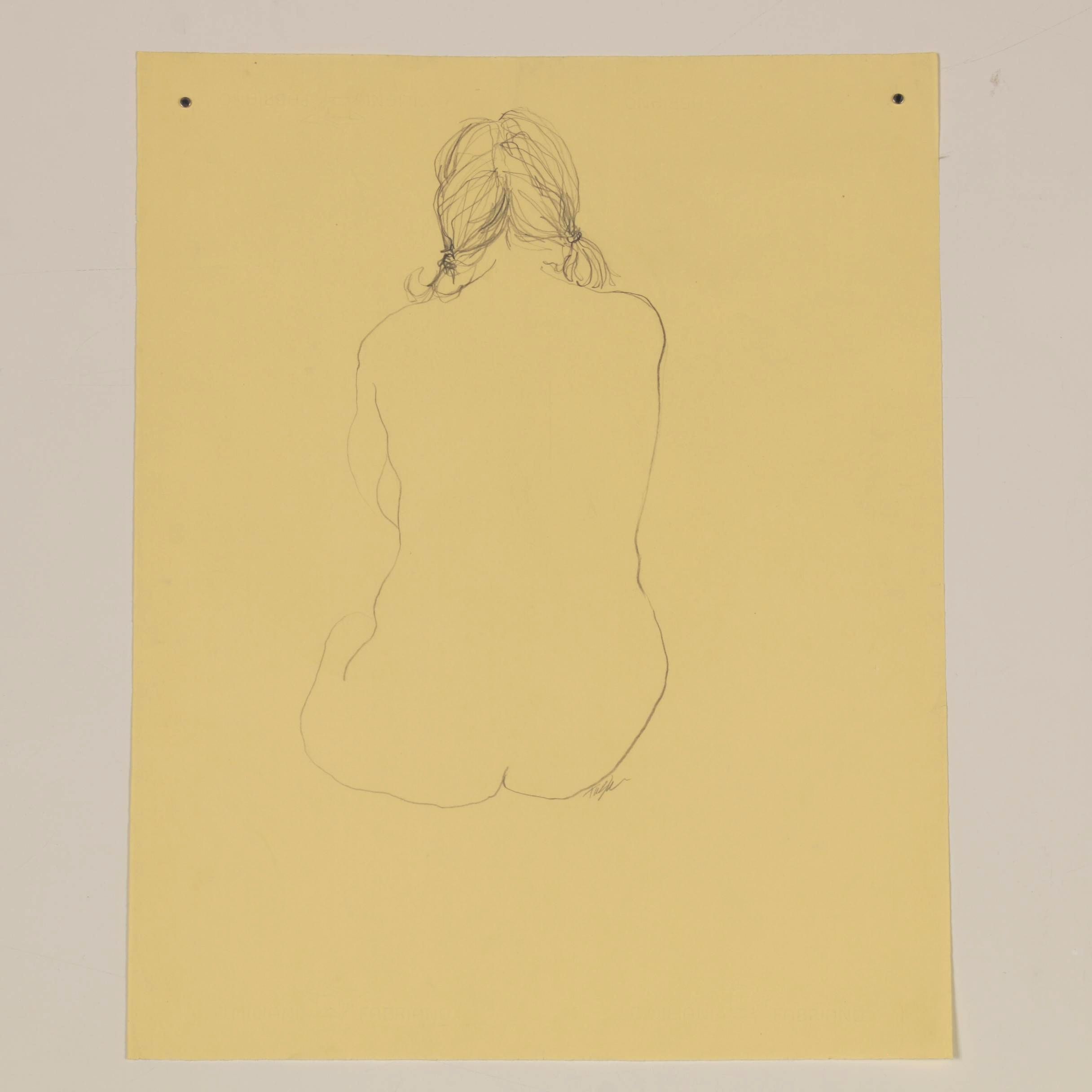John Tuska Figure Drawings of Female Nudes