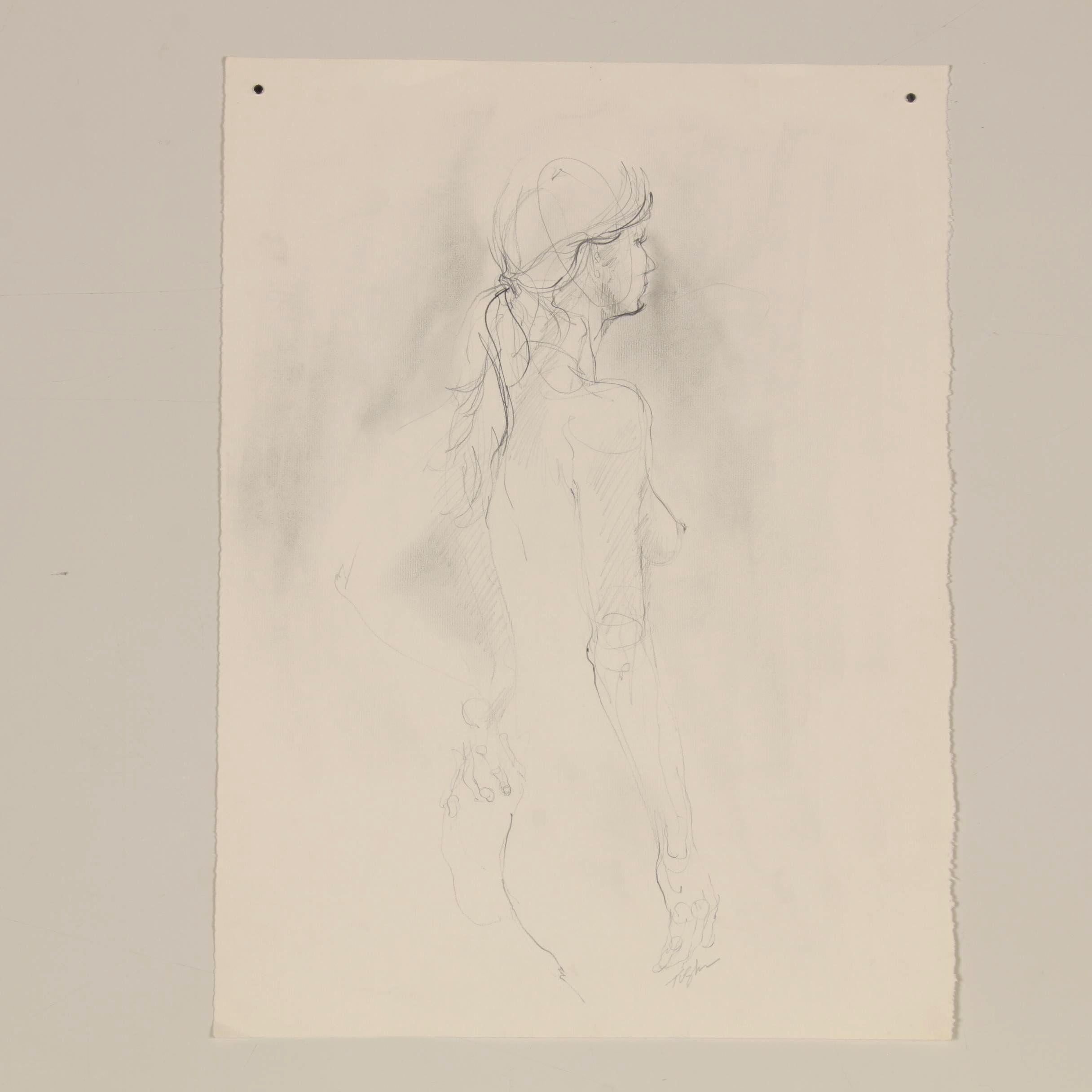 John Tuska Figure Drawings of Female Nudes
