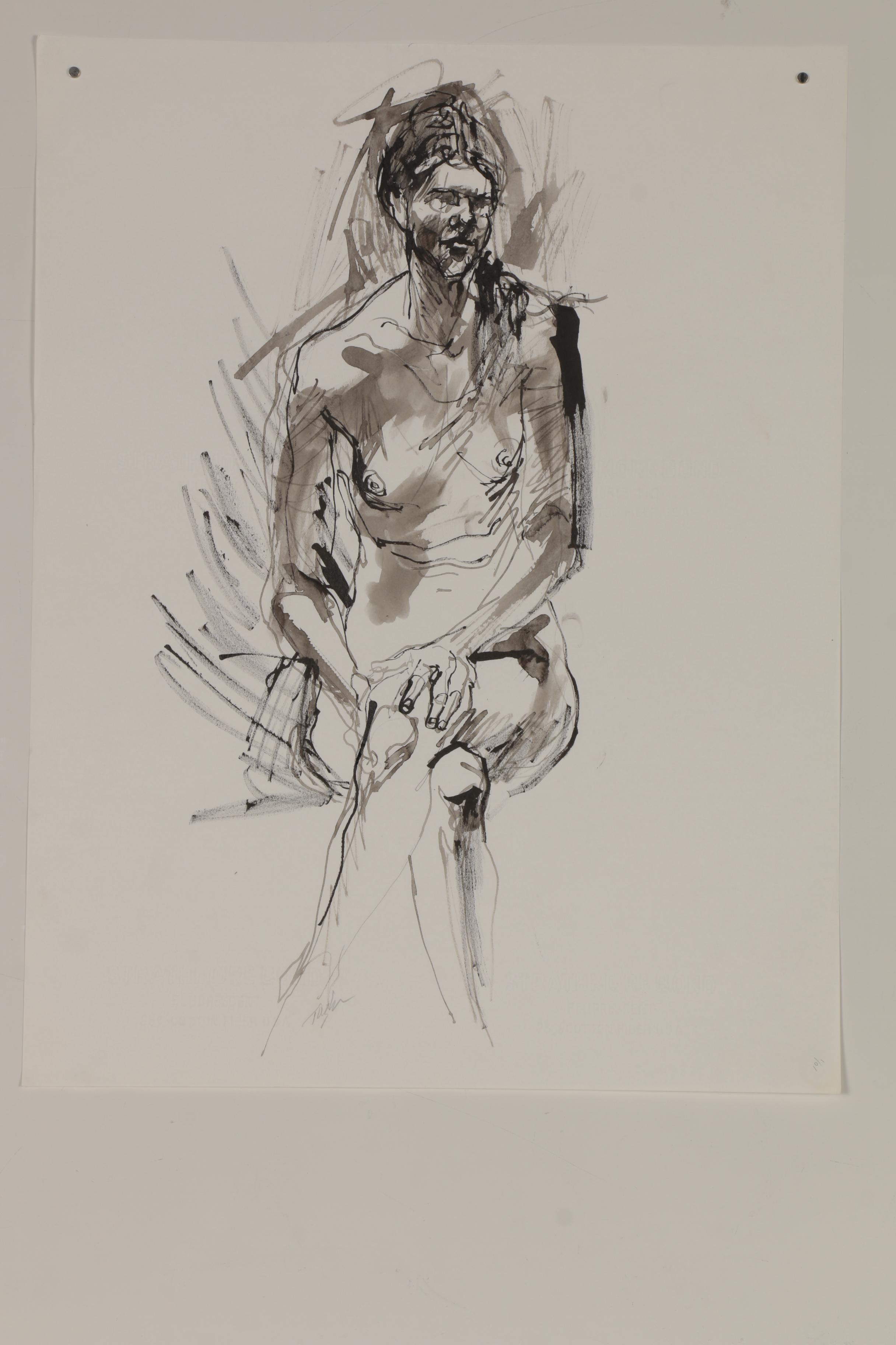 John Tuska Figure Drawings of Female Nudes