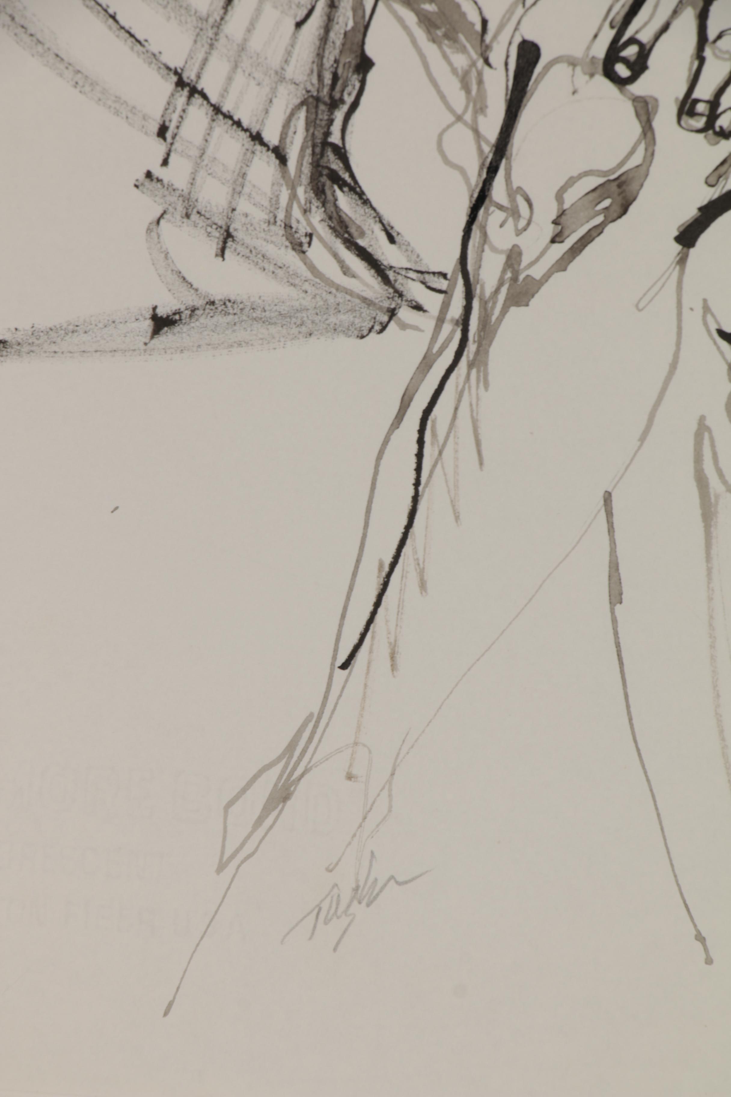 John Tuska Figure Drawings of Female Nudes