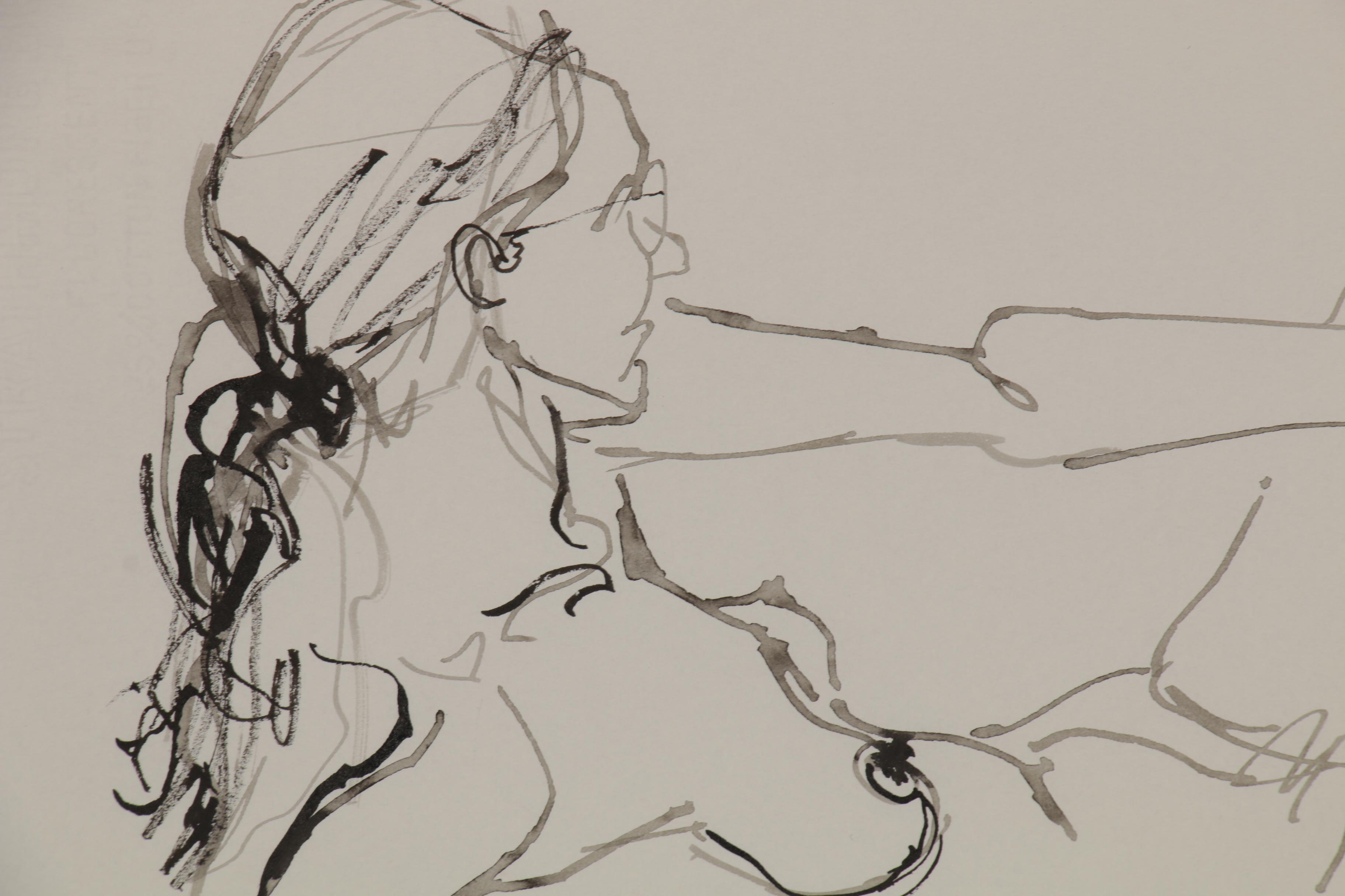 John Tuska Figure Drawings of Female Nudes
