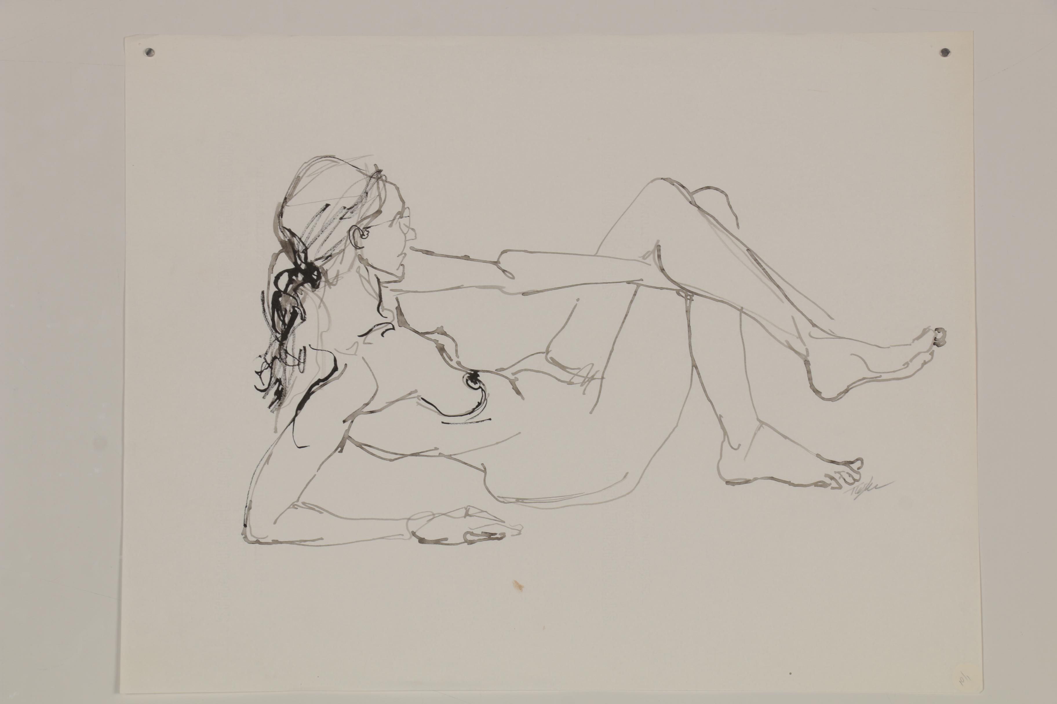 John Tuska Figure Drawings of Female Nudes