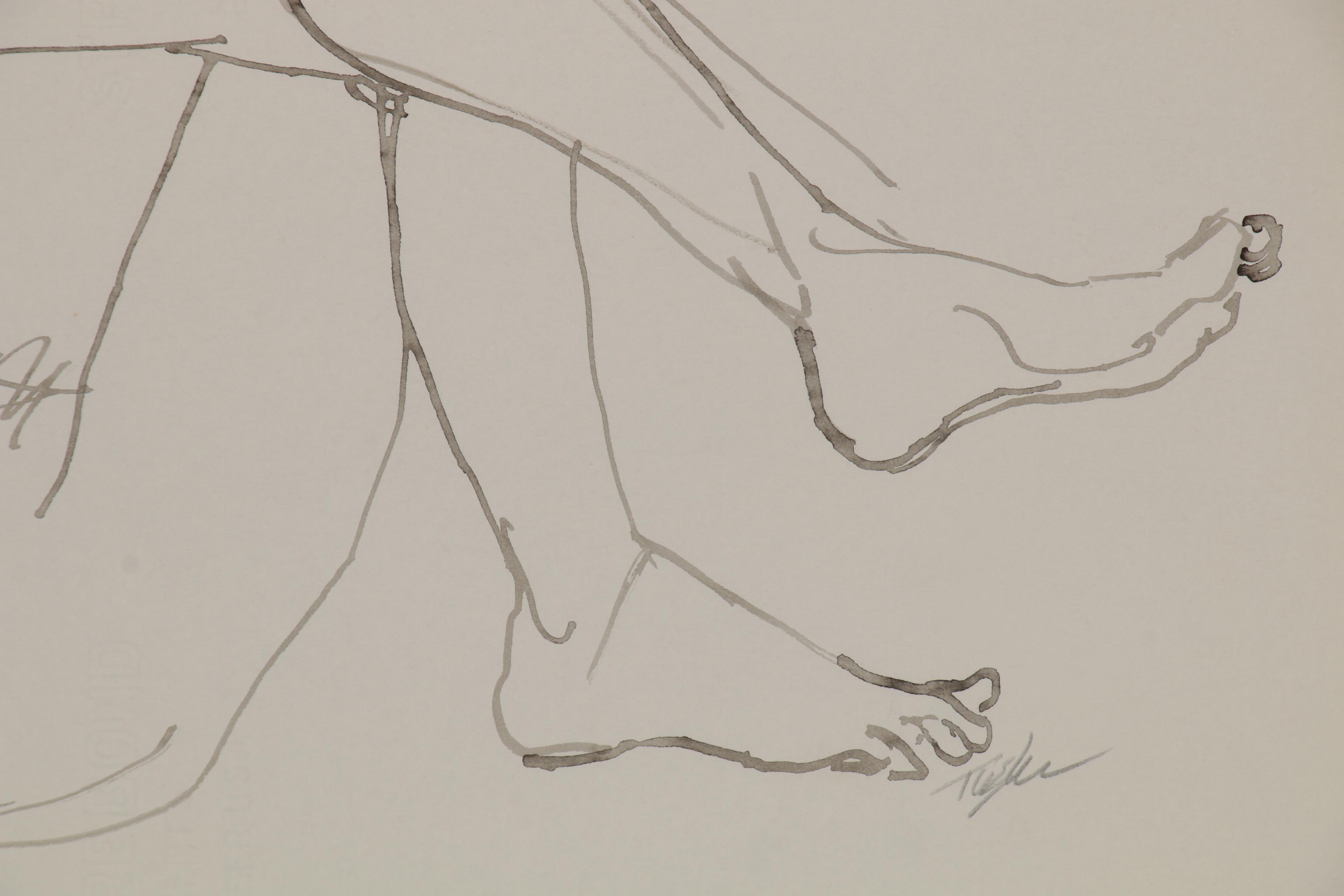 John Tuska Figure Drawings of Female Nudes