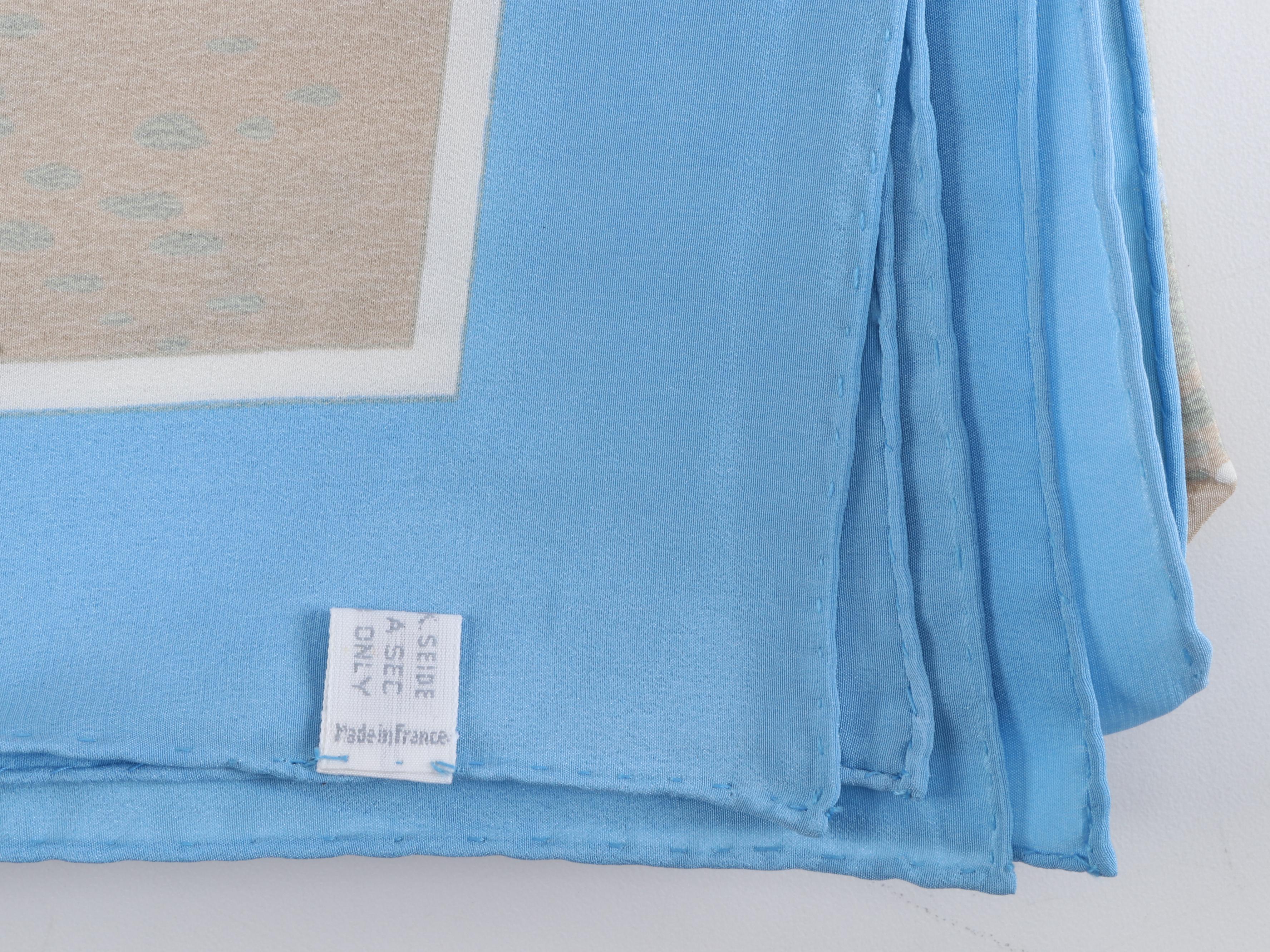 Christian Dior Water Lilies Print Silk Scarf