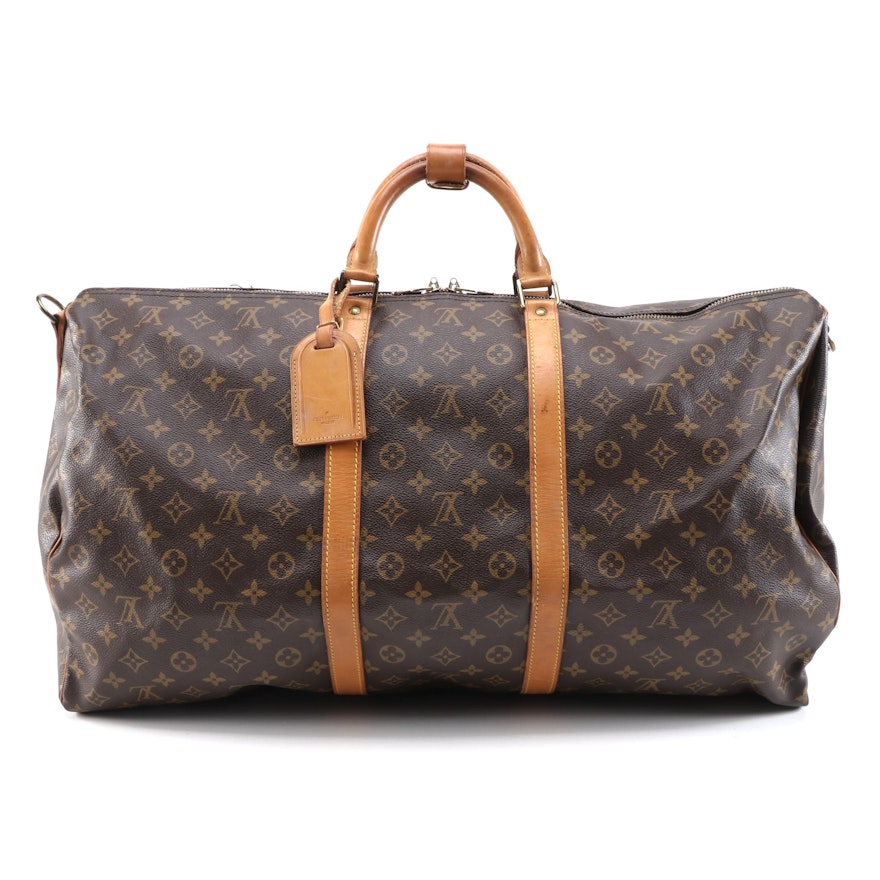 Louis Vuitton Maletier lKeepall Bandouliere 60 in Monogram Canvas