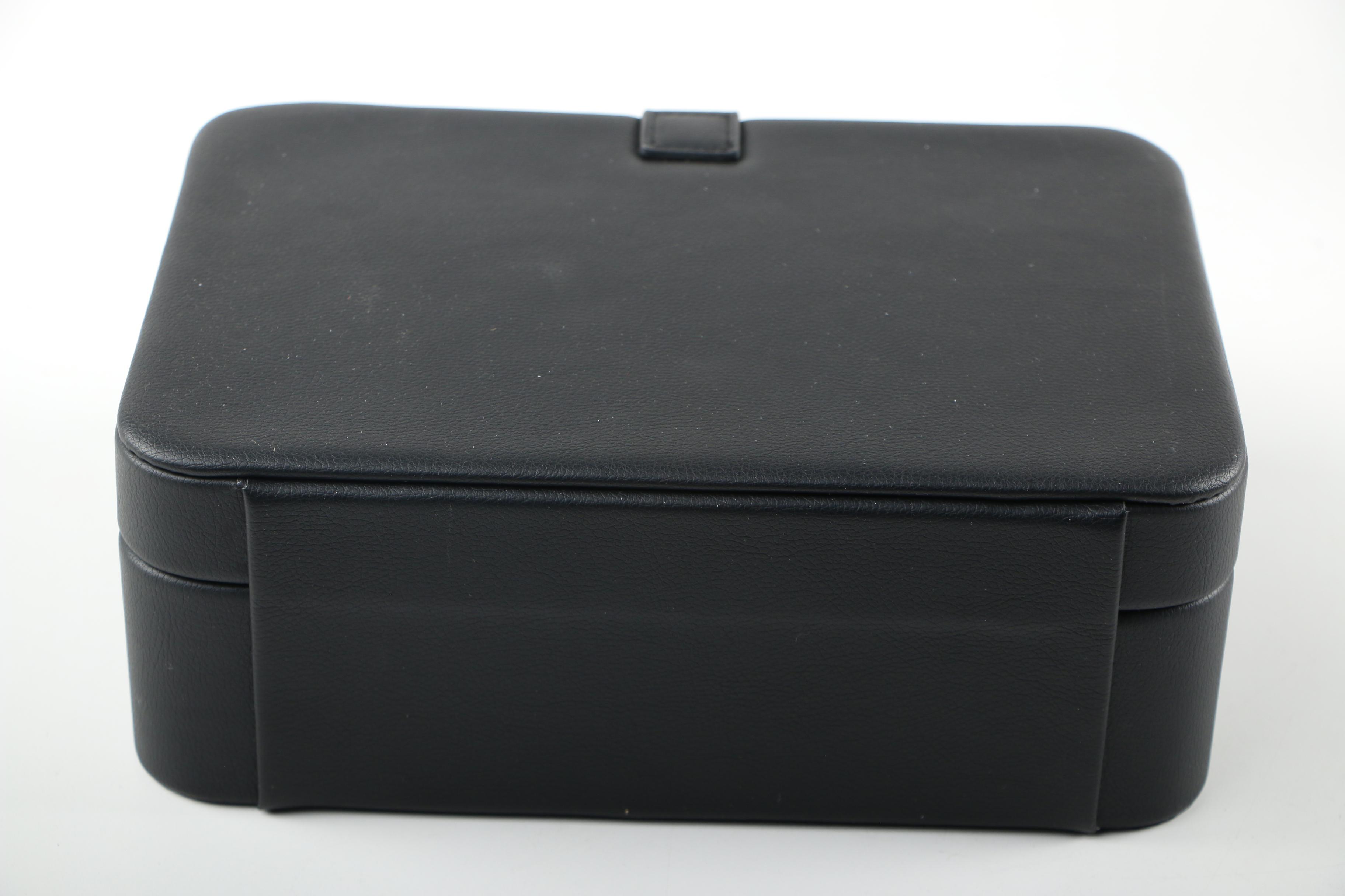 Mele & Co. Wooden Jewelry Box with Gem Pak Leather Watch Case