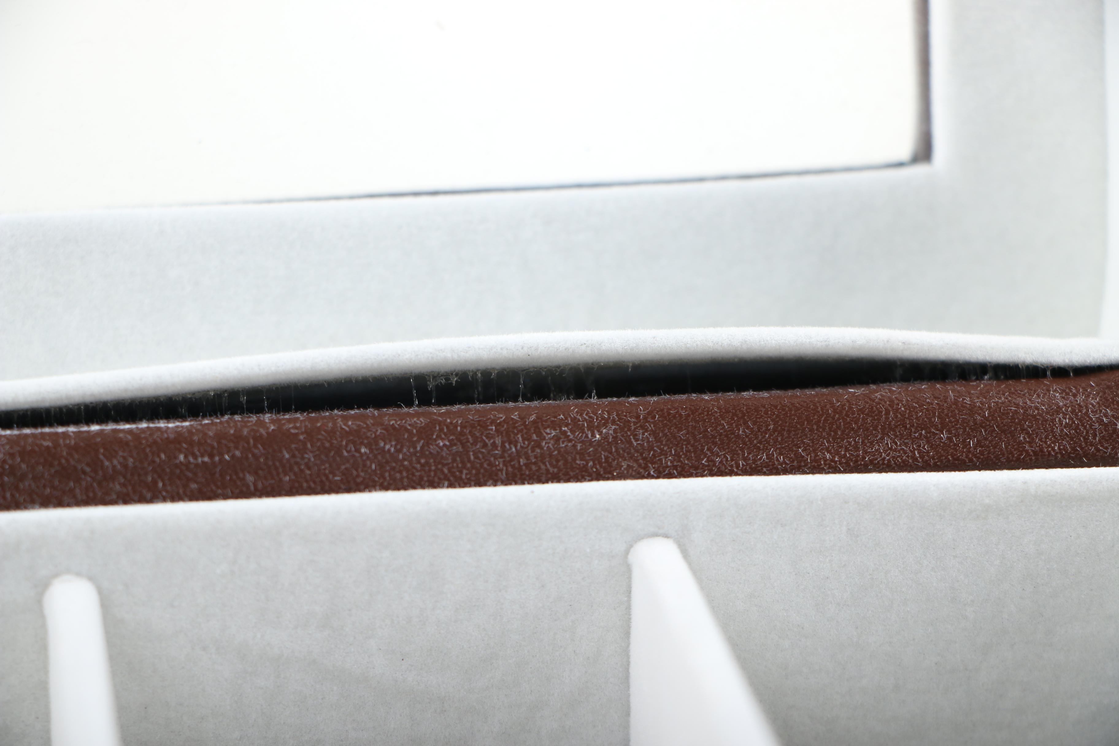 Mele & Co. Wooden Jewelry Box with Gem Pak Leather Watch Case