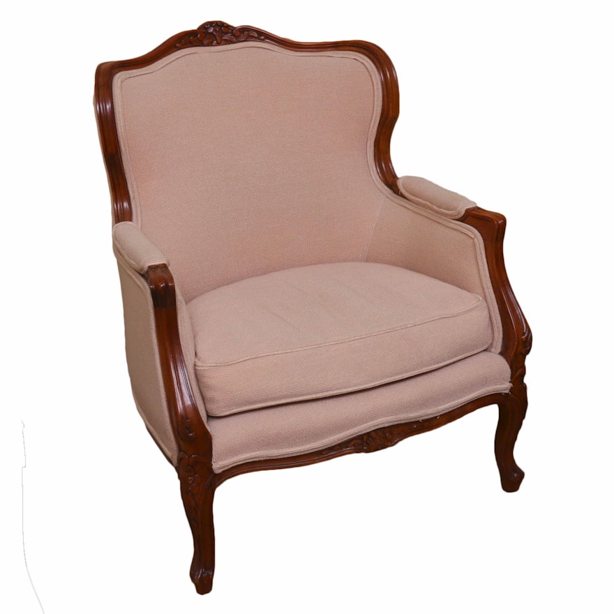 Century Chair Co. Louis XV Style Upholstered Bergère, Late 20th Century