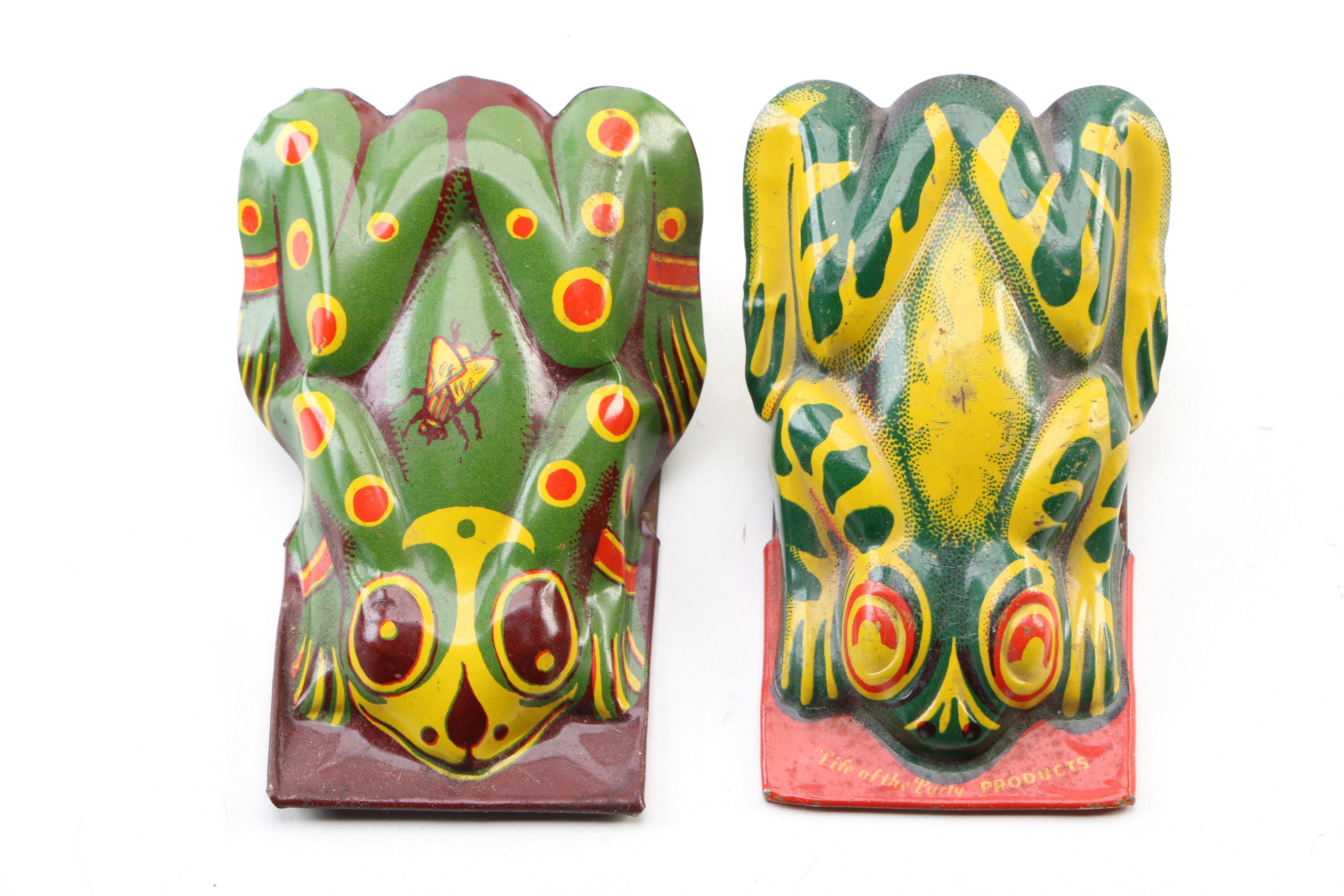 Tin Lithograph Halloween Noisemaker and Navy VF-127 Fighter Jet Toys, Vintage