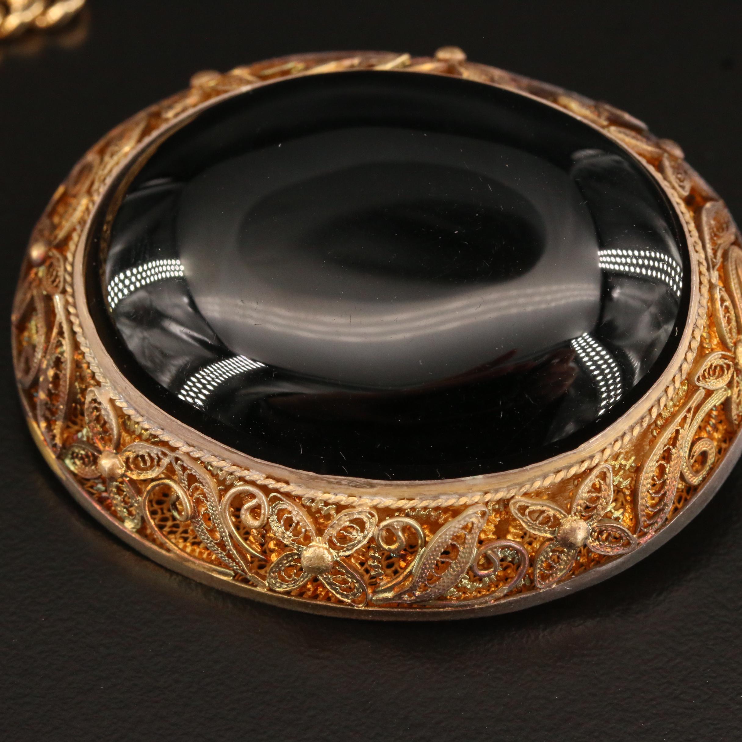 Assorted Jewelry Including Vintage, Karu Brooch and Sterling Filigree Brooch