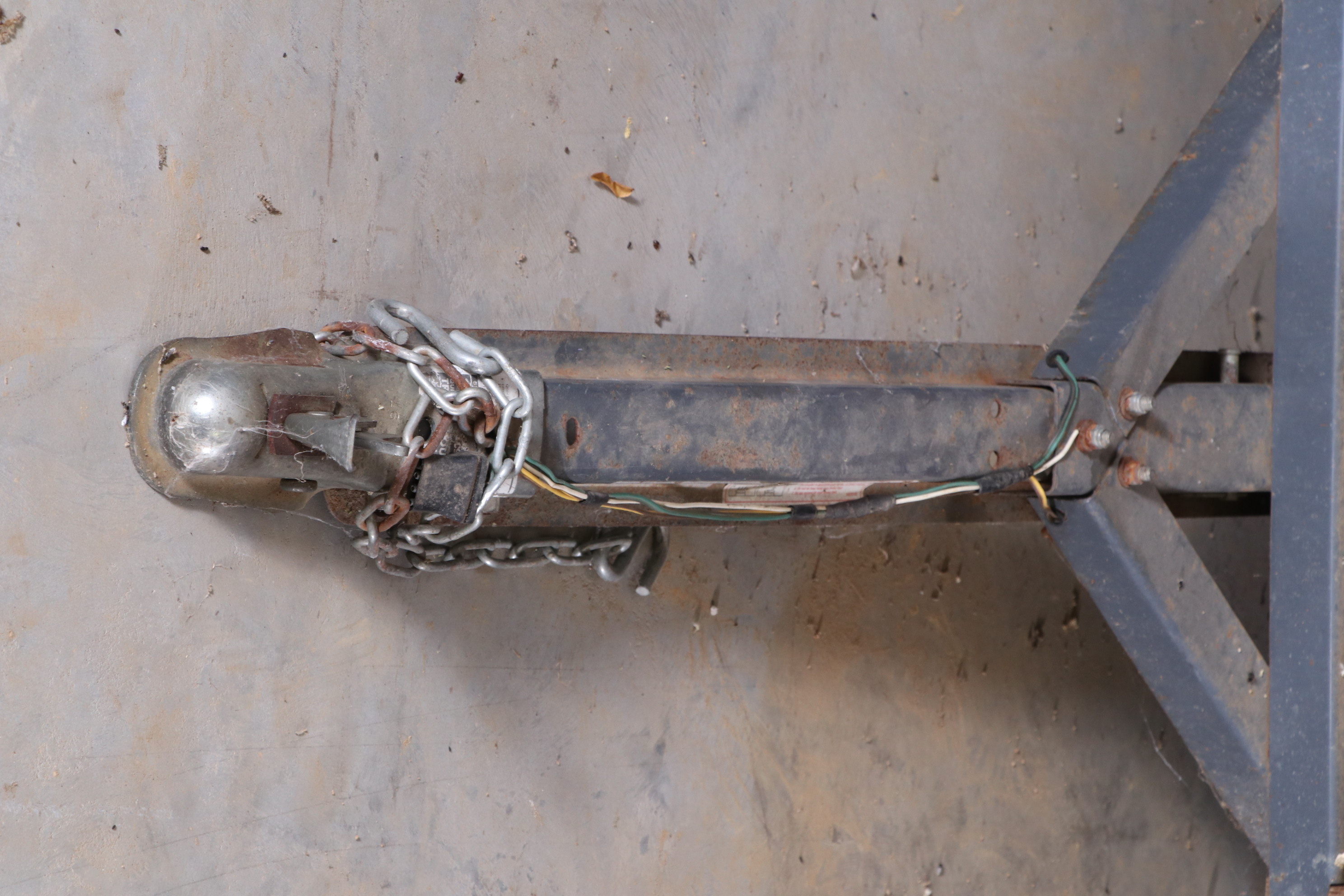 Nuway Wood Side Utility Trailer with Tail Lights