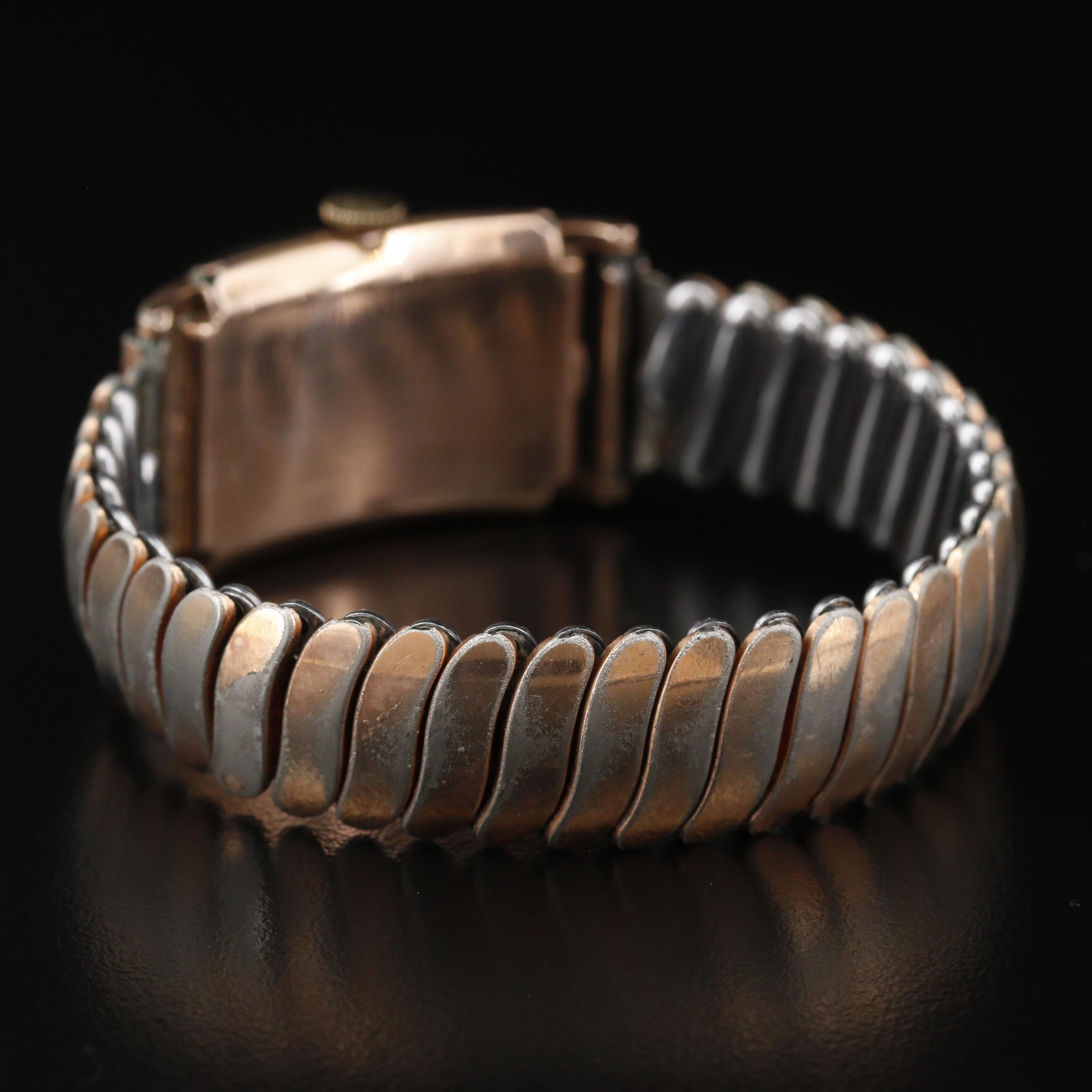 Vintage Gruen Curvex Precision 10K Gold Filled Stem Wind Watch