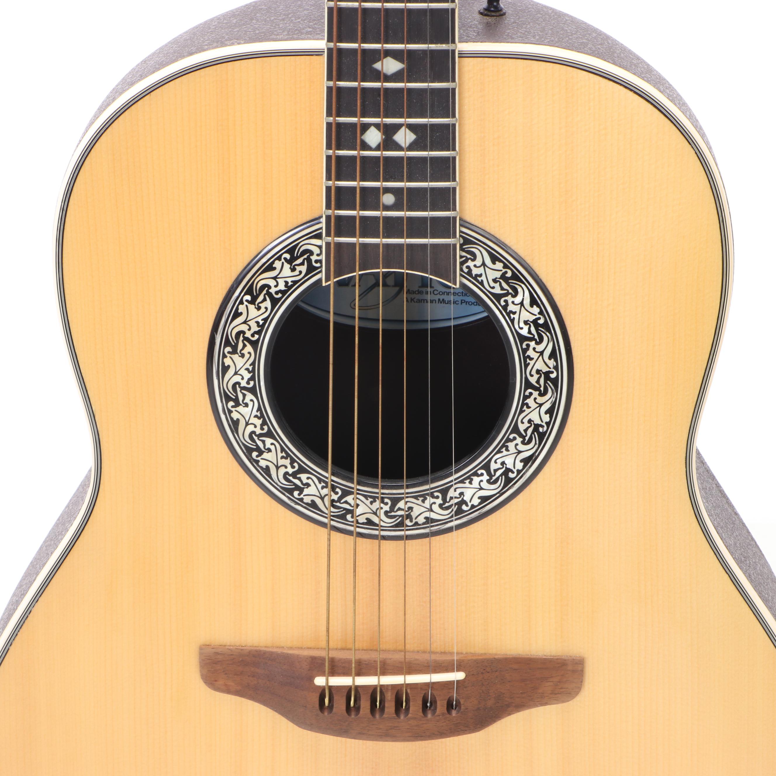 Ovation Legend 1117 Acoustic Guitar with Stand and Storage Case, 1980s