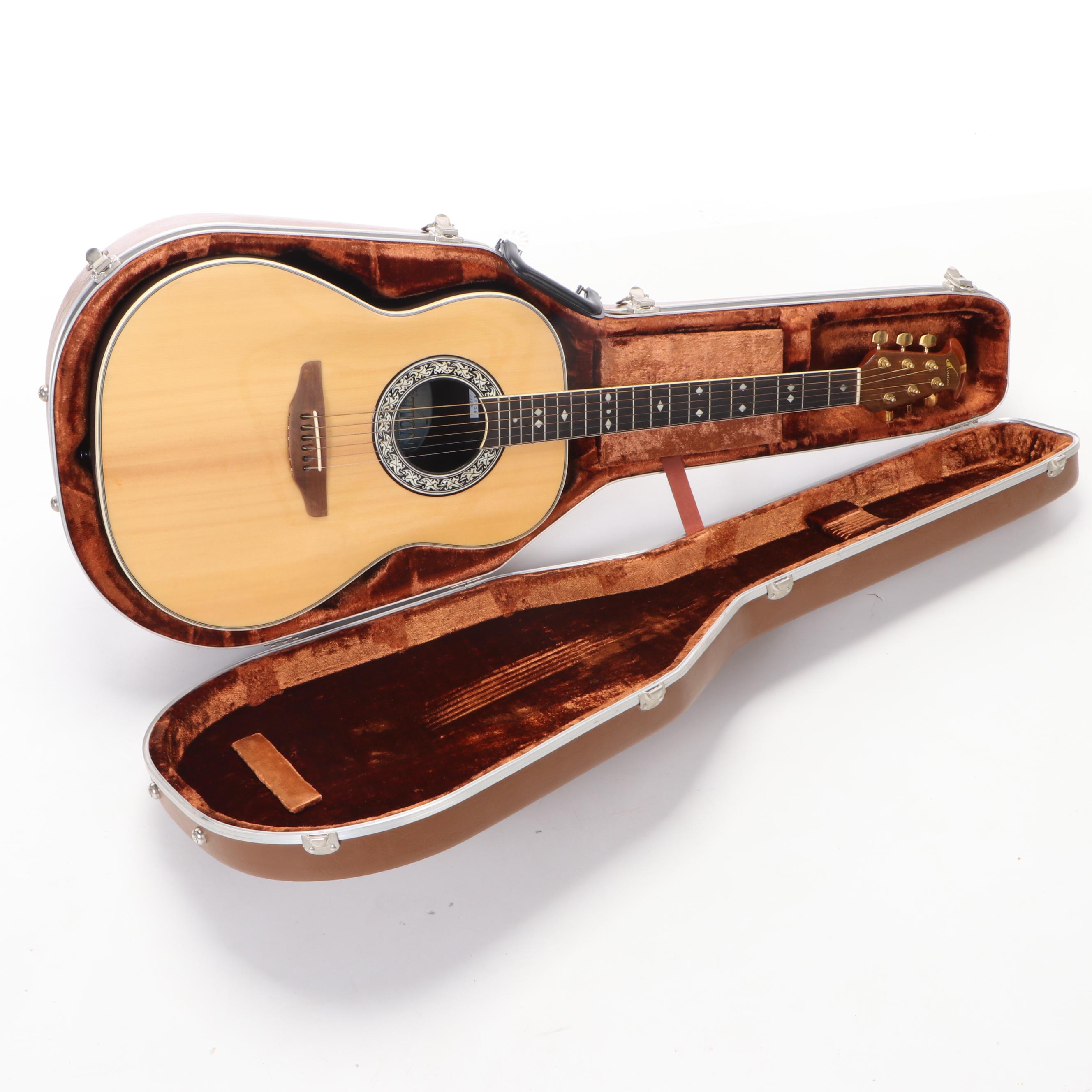 Ovation Legend 1117 Acoustic Guitar with Stand and Storage Case, 1980s