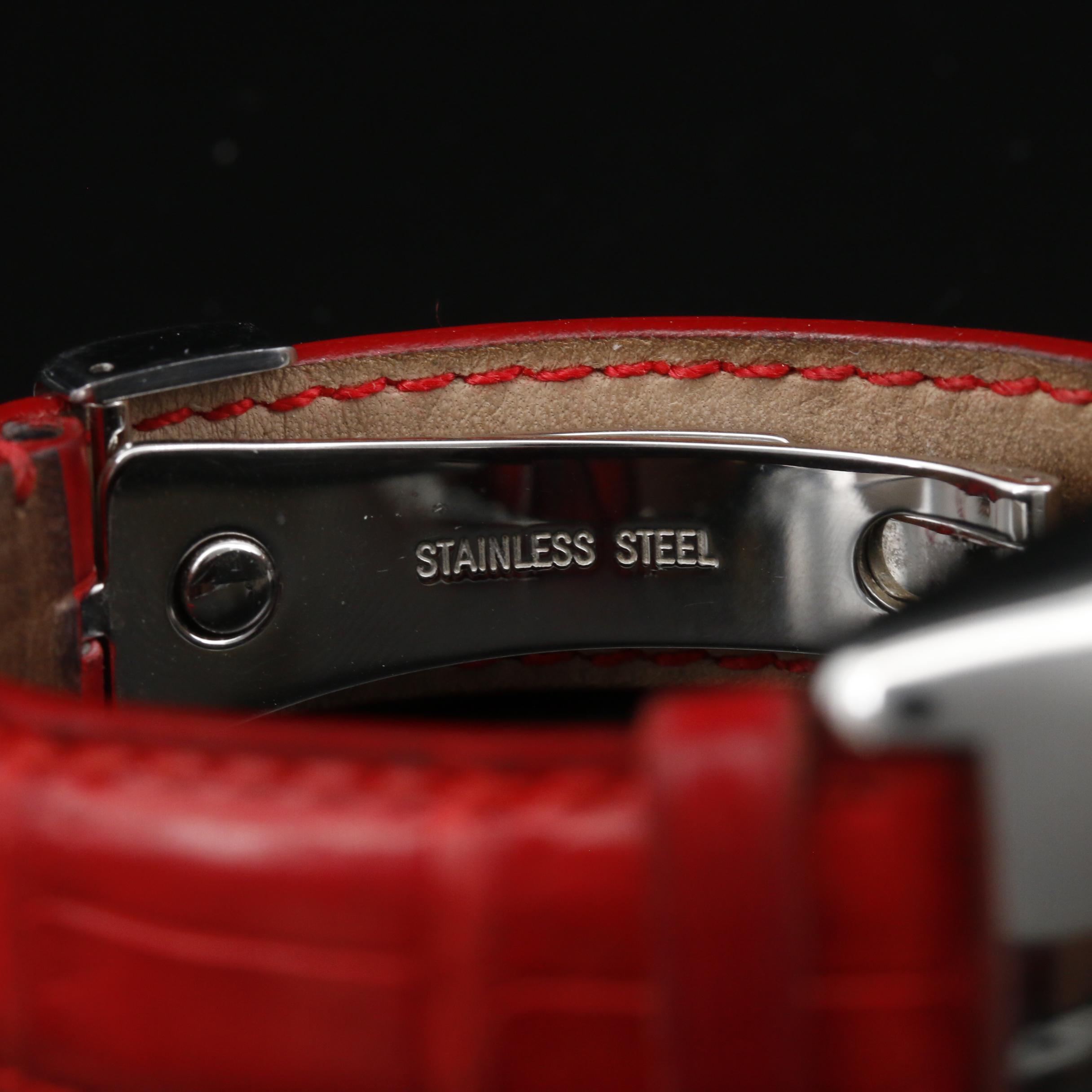 Pasquale Bruni Mother of Pearl Diamond Dial Stainless Steel Quartz Watch