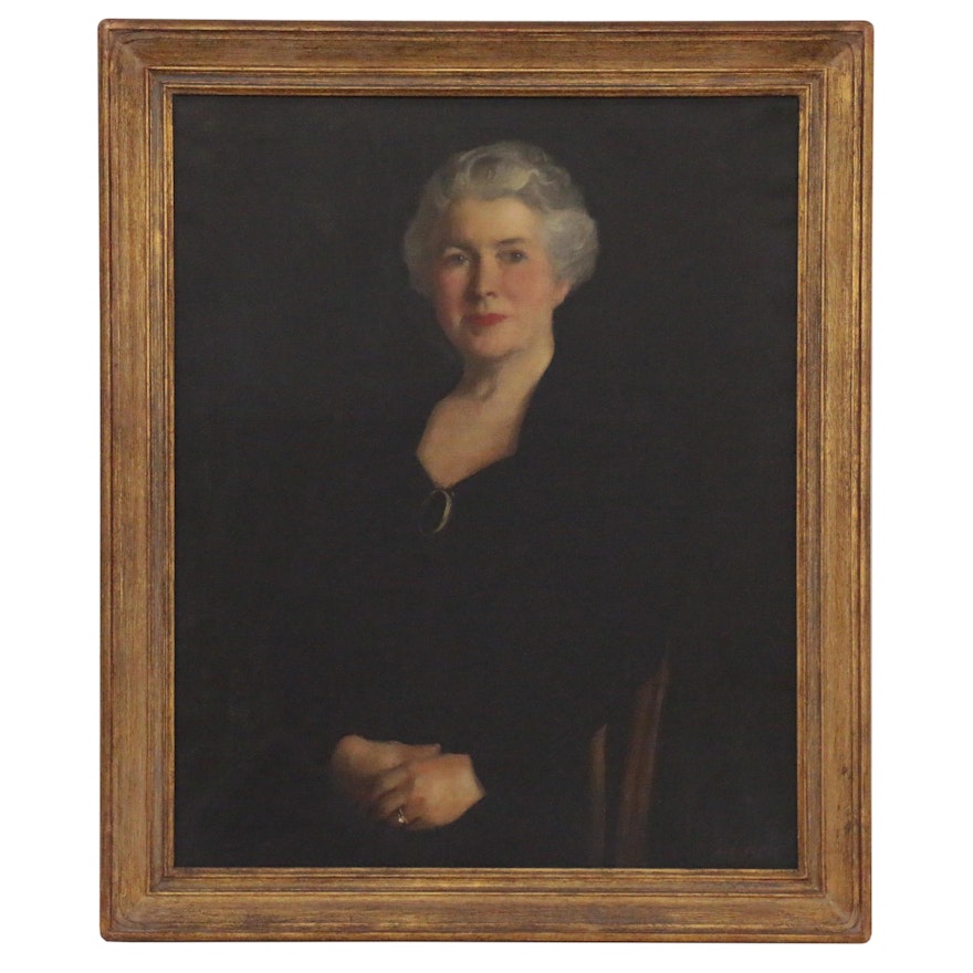 John Ellsworth Weis Portrait Oil Painting of Mrs. Harry Ward Randolph