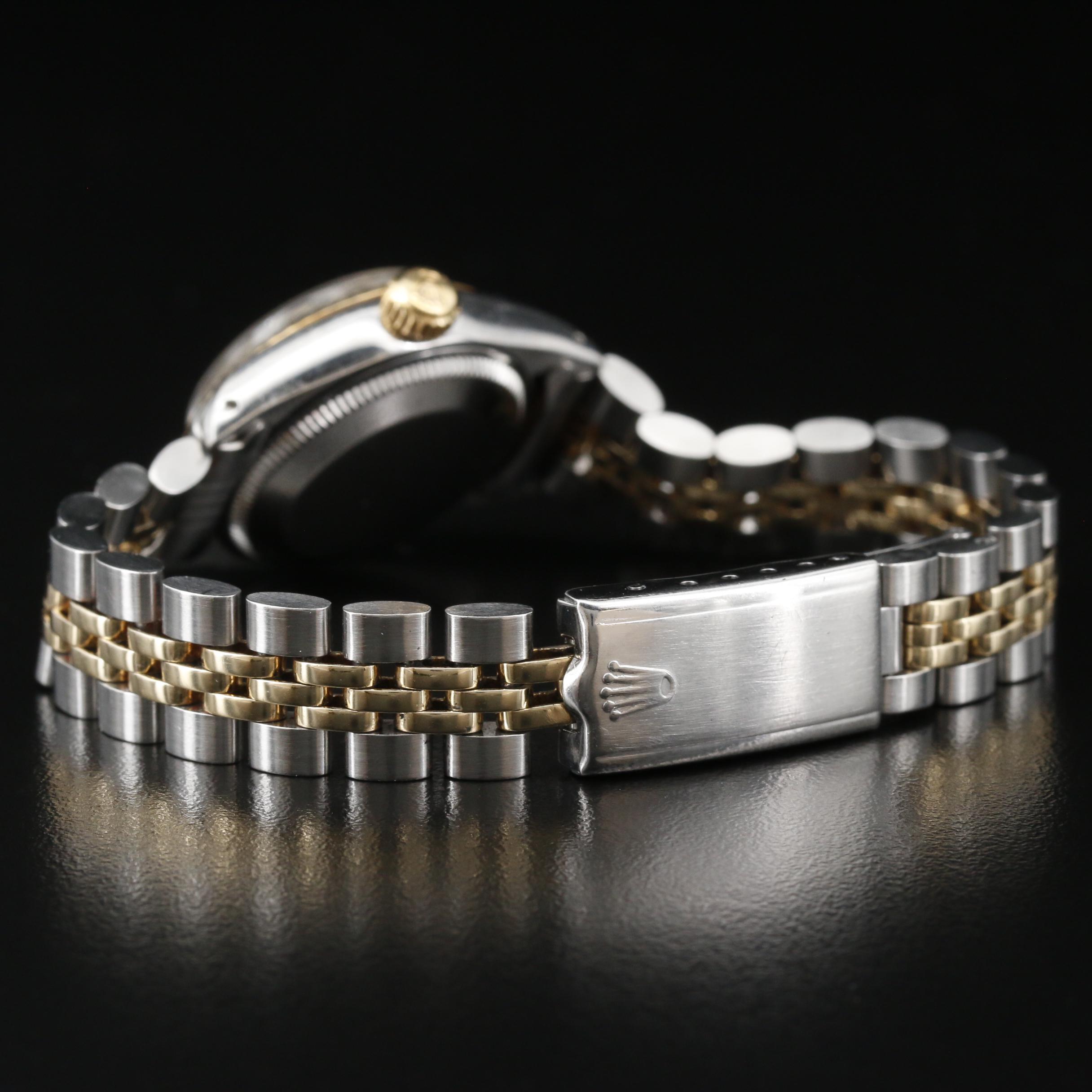 1977 Rolex "Datejust" 14K and Stainless Steel Watch