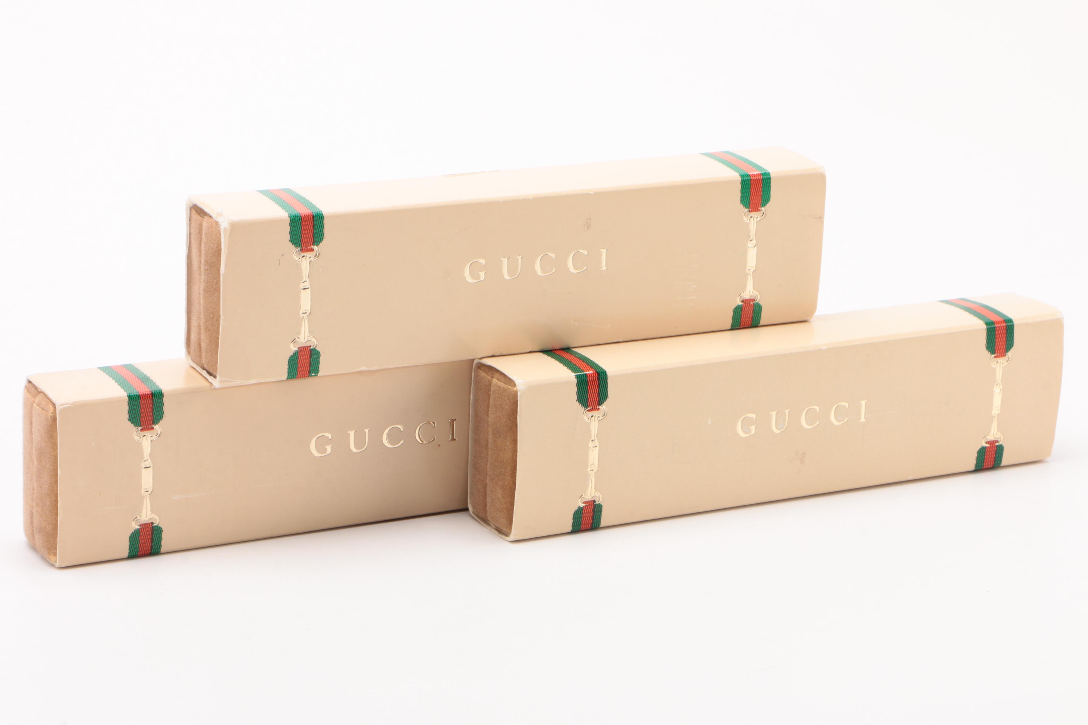 Gucci Ballpoint Pen and Marbled Resin Mechanical Pencils