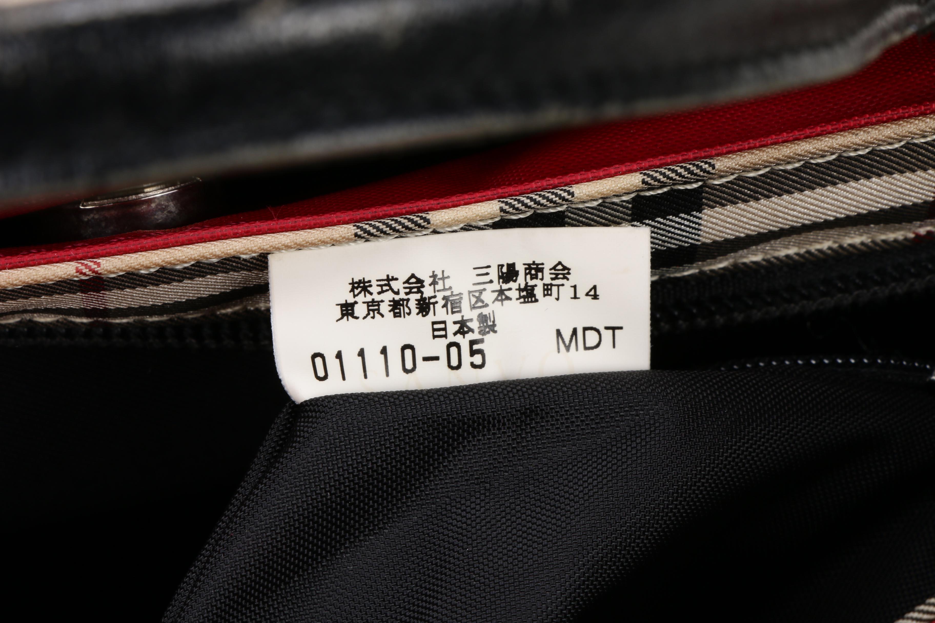 Burberry Blue Label Top Handle Bag in "Nova Check" Nylon and Leather