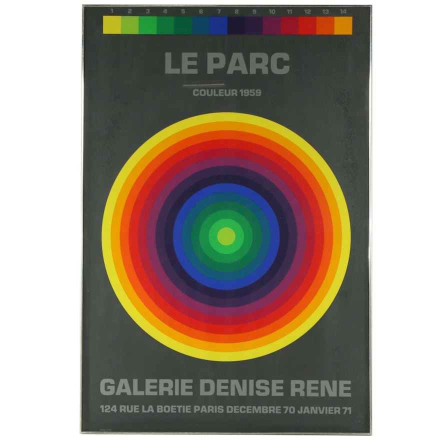 Serigraph Exhibition Poster for Julio Le Parc "Couleur 1959"