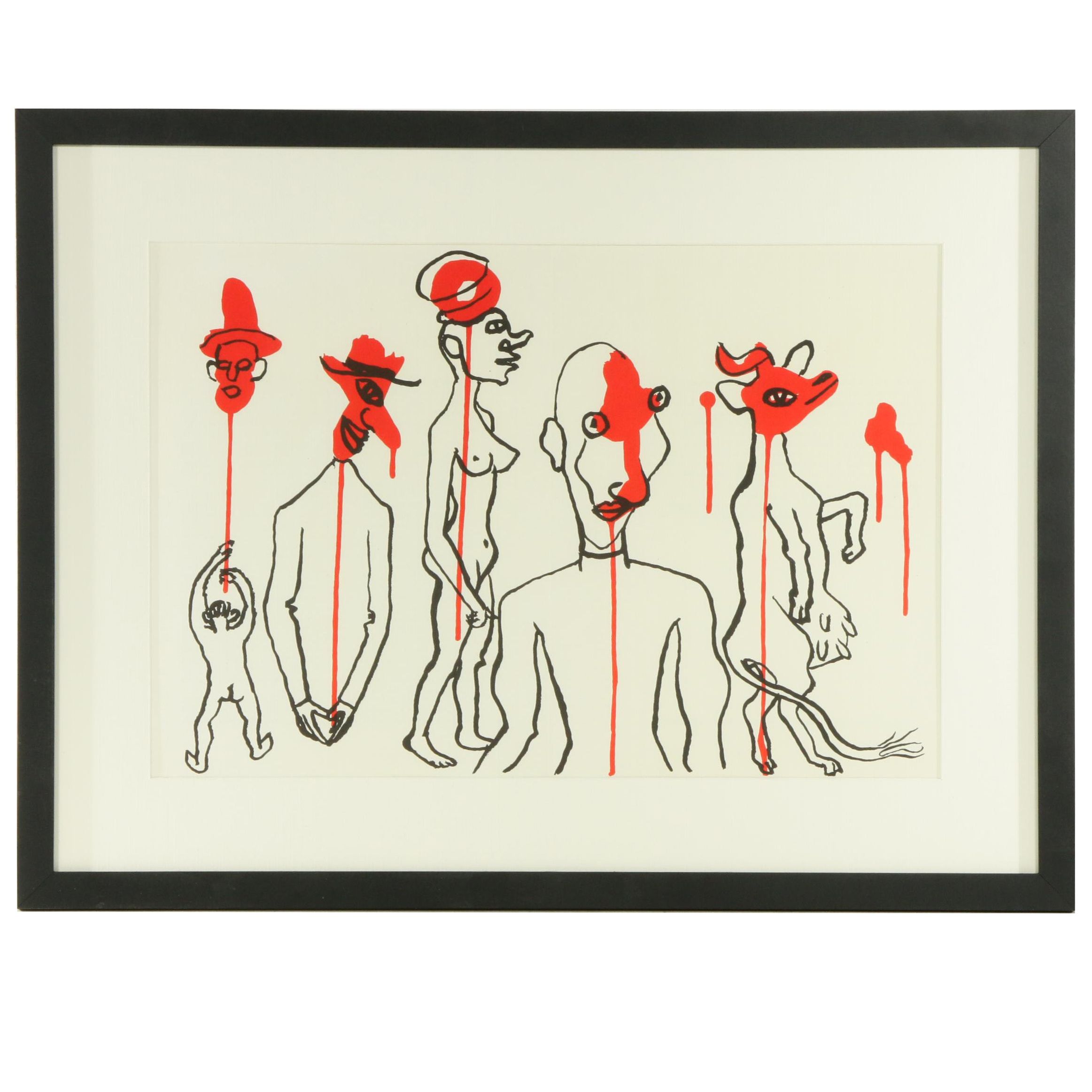 Alexander Calder Double-Page Color Lithograph for "Derrière le Miroir", 1966